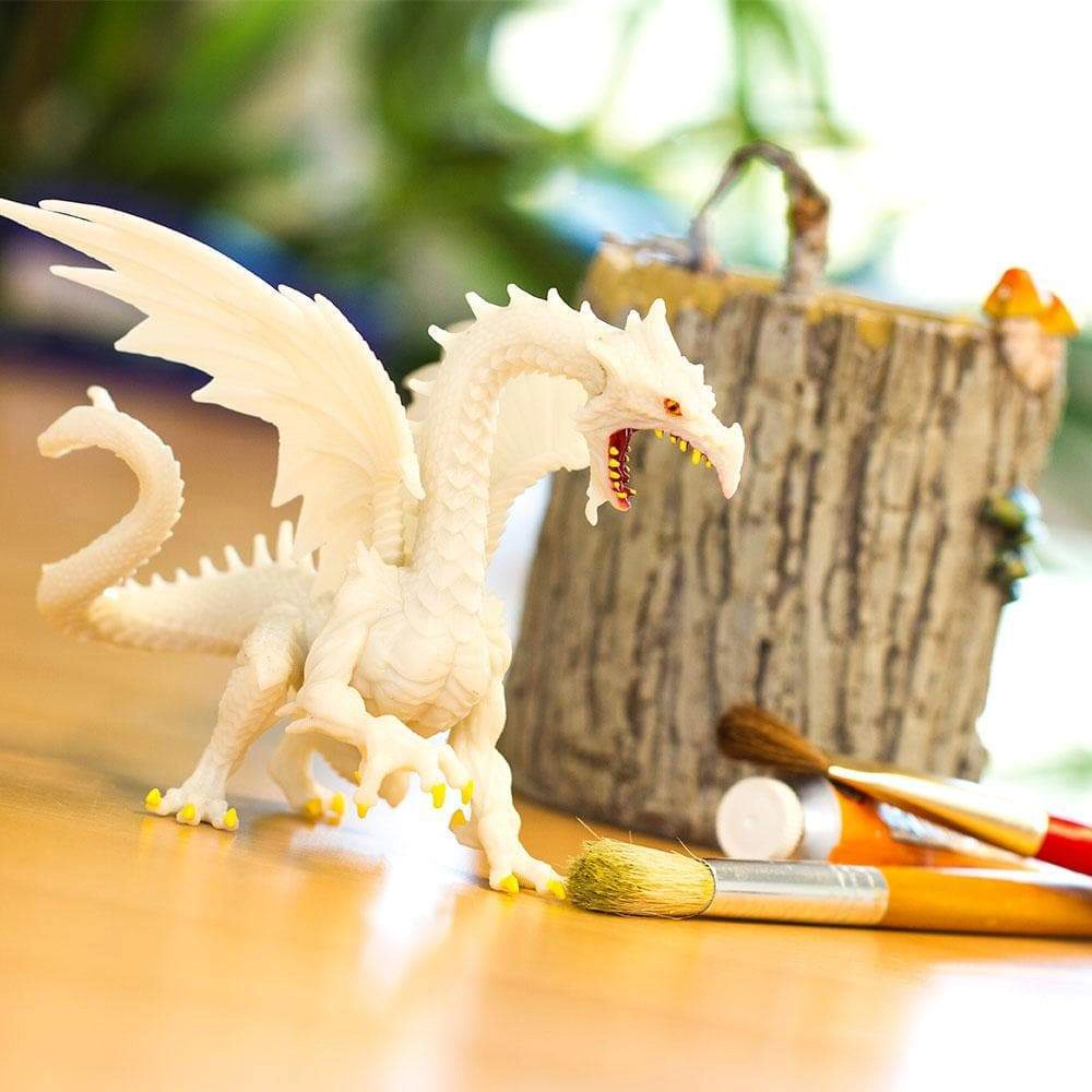 Safari Ltd. - Glow in the Dark Snow Dragon Kids Toy Figure
