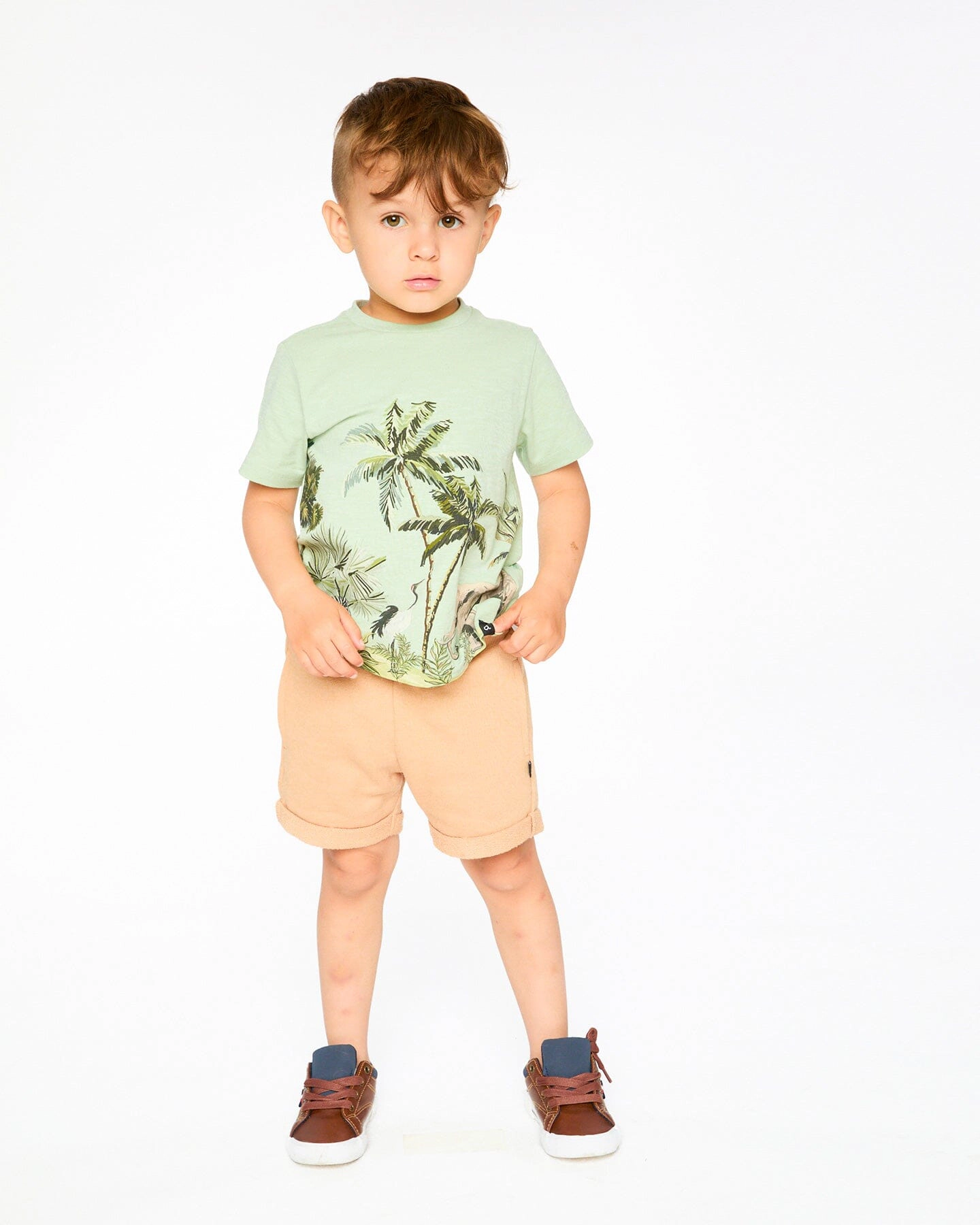 Deux par Boys French Terry Drawstring Shorts