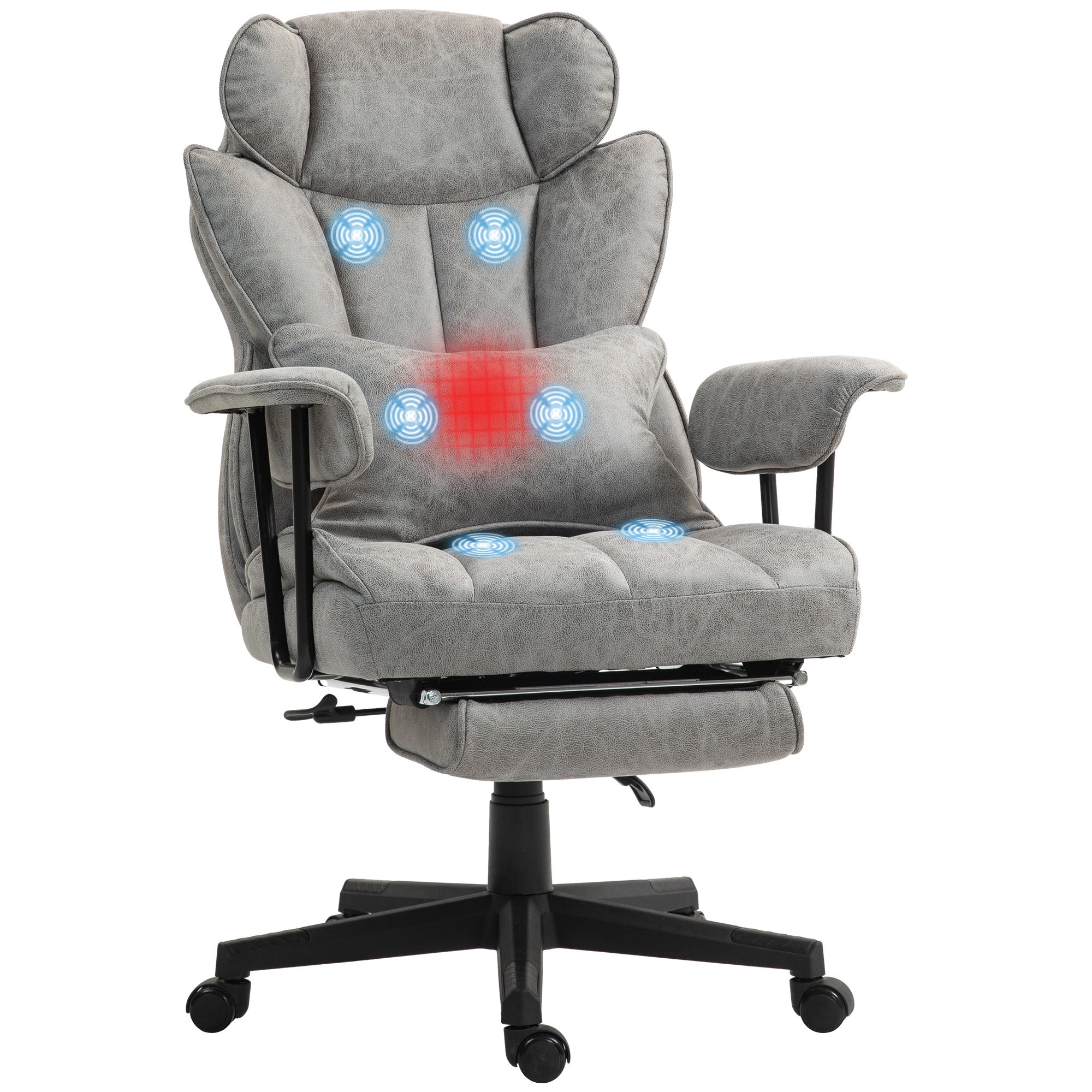 Platinum-Level Office Chairs Massage Office Chair Big and Tall With Heated Lumbar Support
