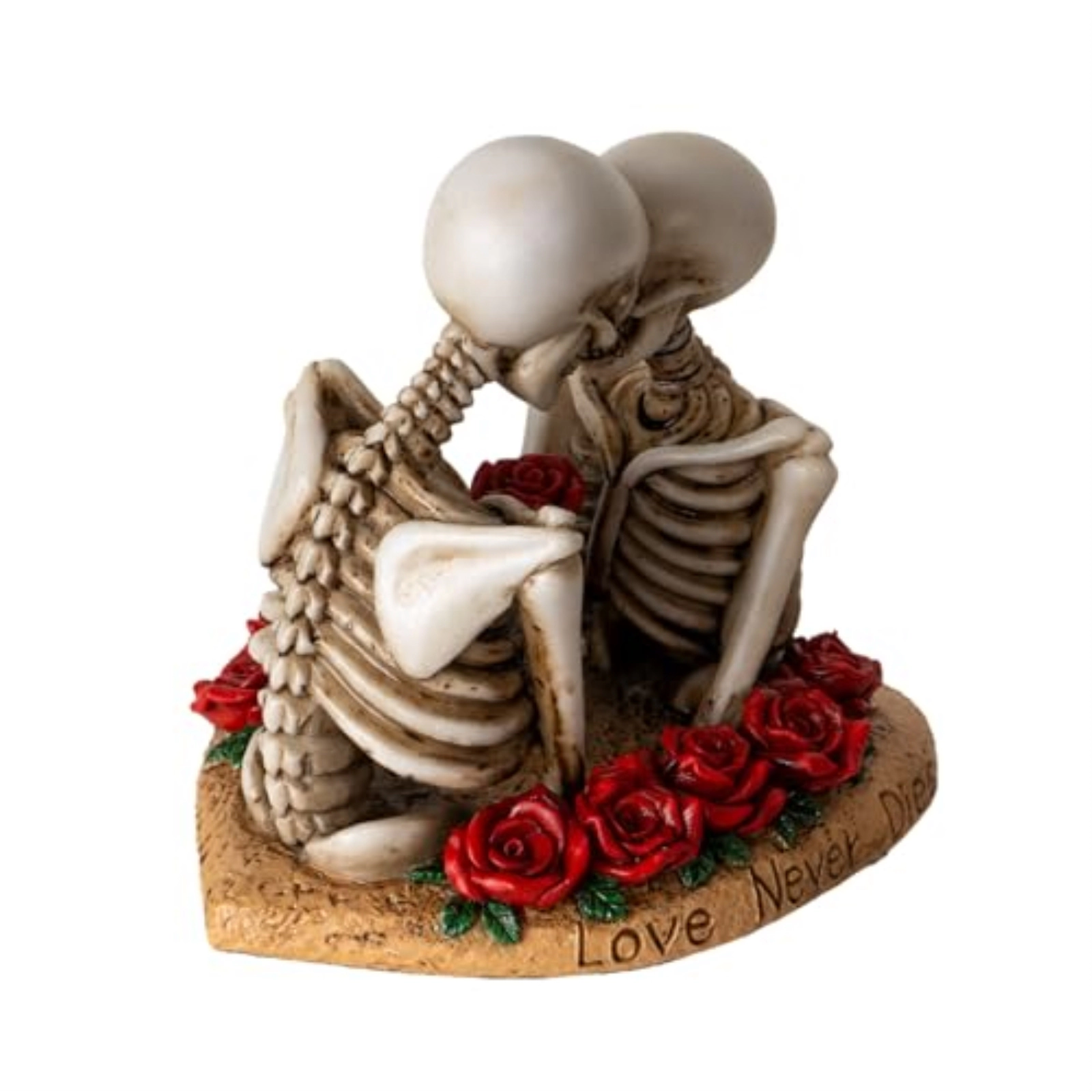 Pacific Giftware Til Death Do Us Part Skeleton Couple Figurine Love Never Dies Rose Ideal for Wedding or Gothic Decor 4.3 inch