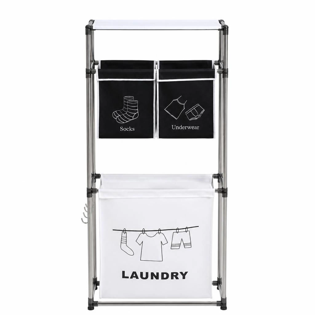 ELEMENT ACE Tall Fabric Freestanding Bathroom Storage Organizer