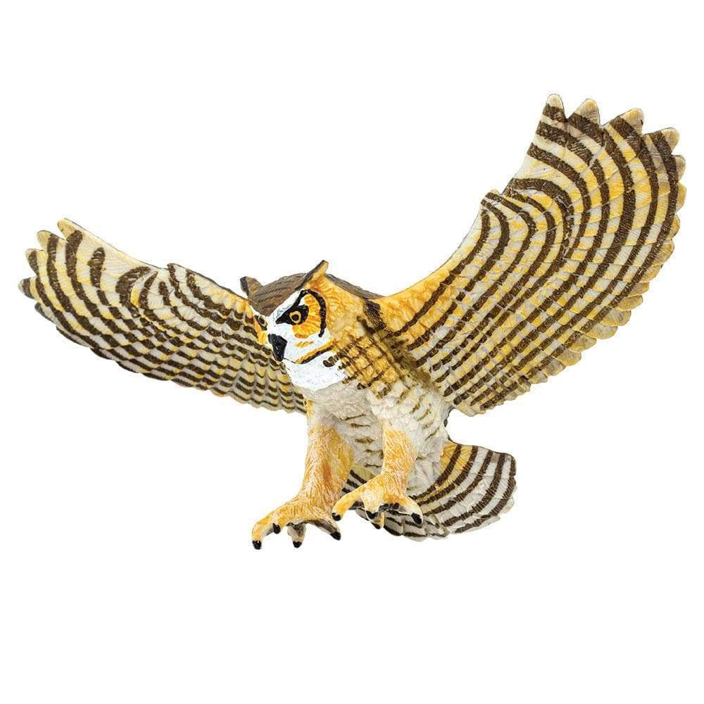 Safari Ltd. - Great Horned Owl Kids Toy Figure