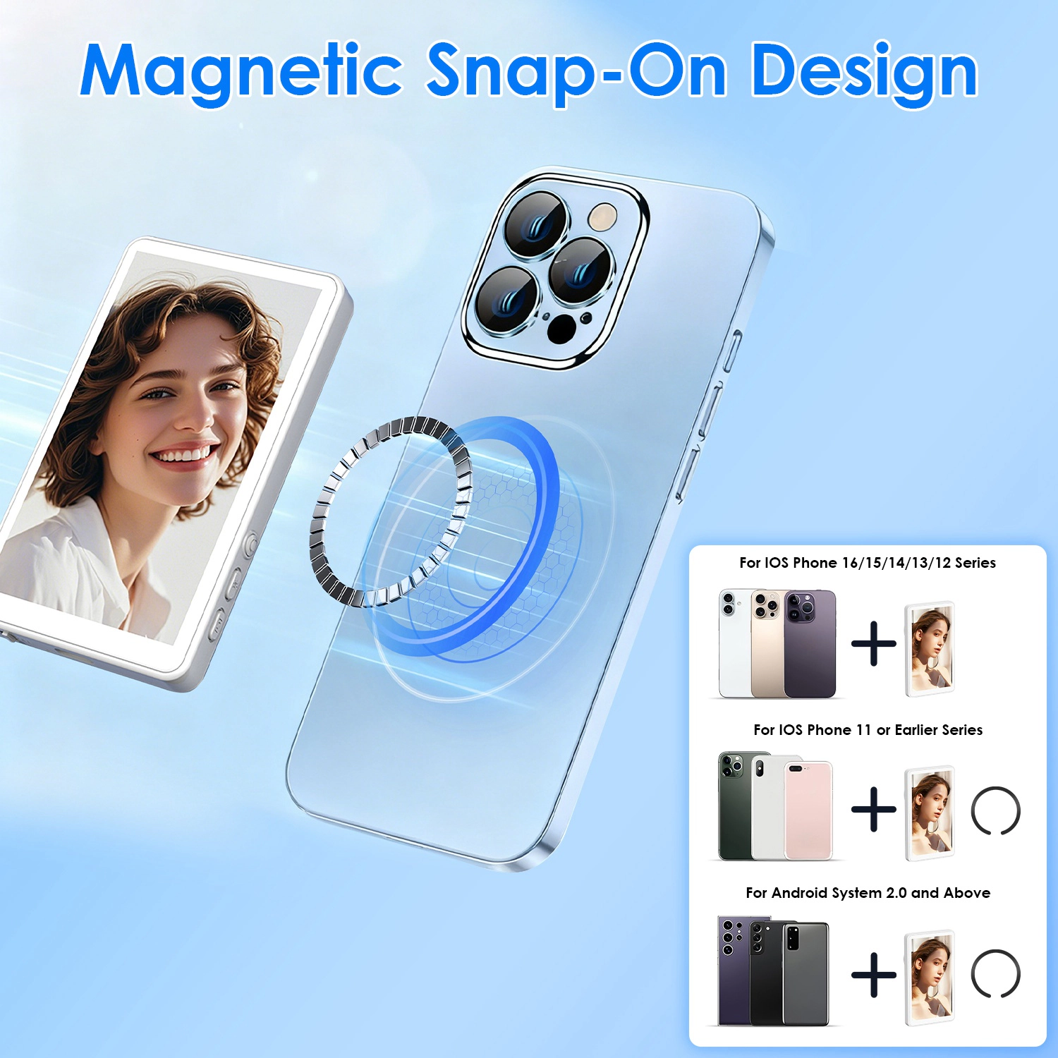 GBruno Wireless Vlog Selfie Monitor Screen With Remote