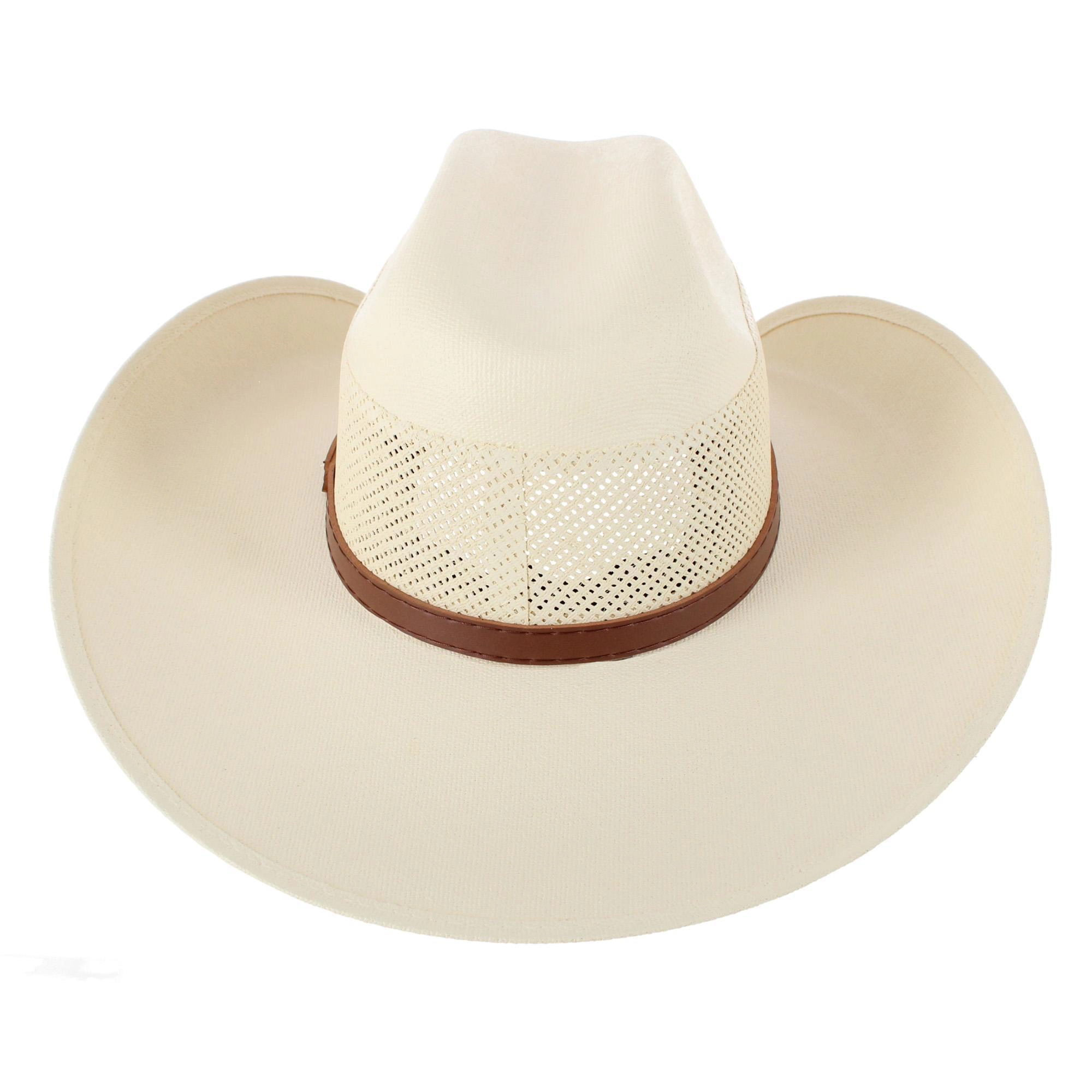CTM Men's Canvas Cowboy Western Hat