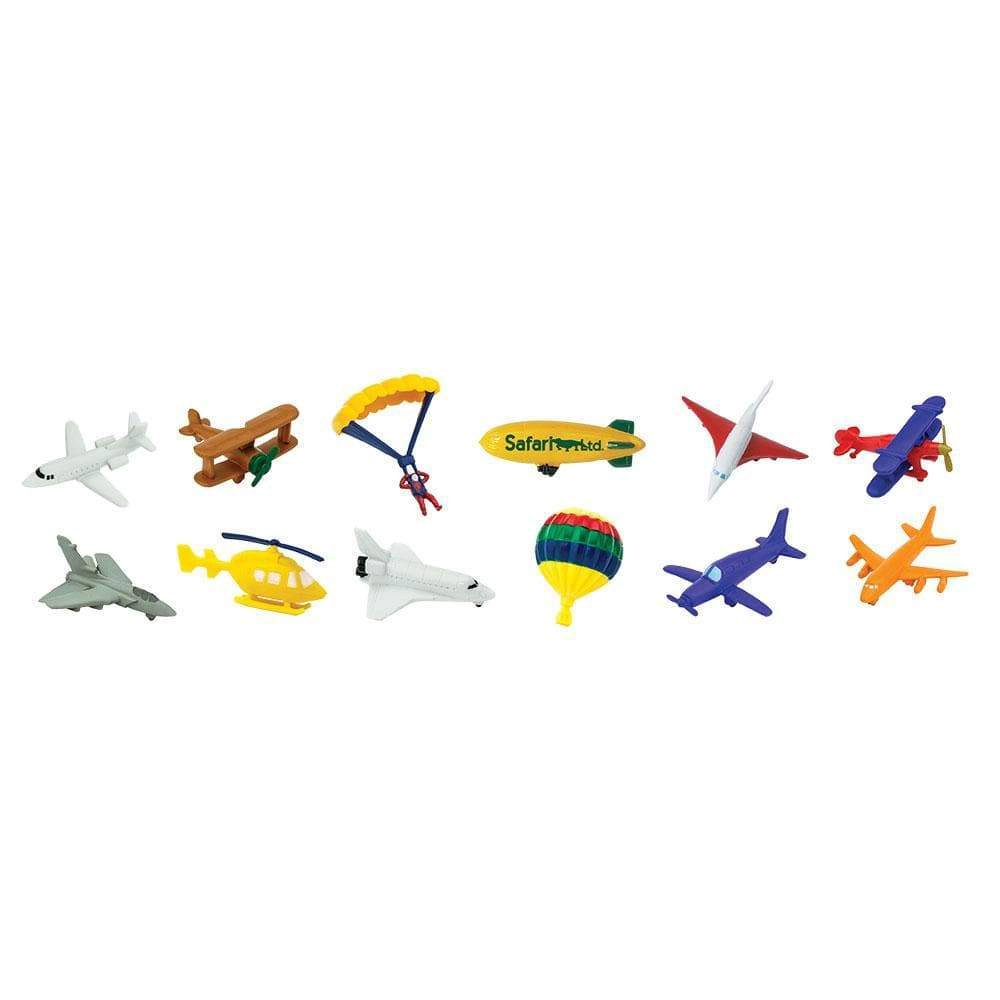 Safari Ltd. - In the Sky Aircraft  TOOB - contains 12 Mini Figurines