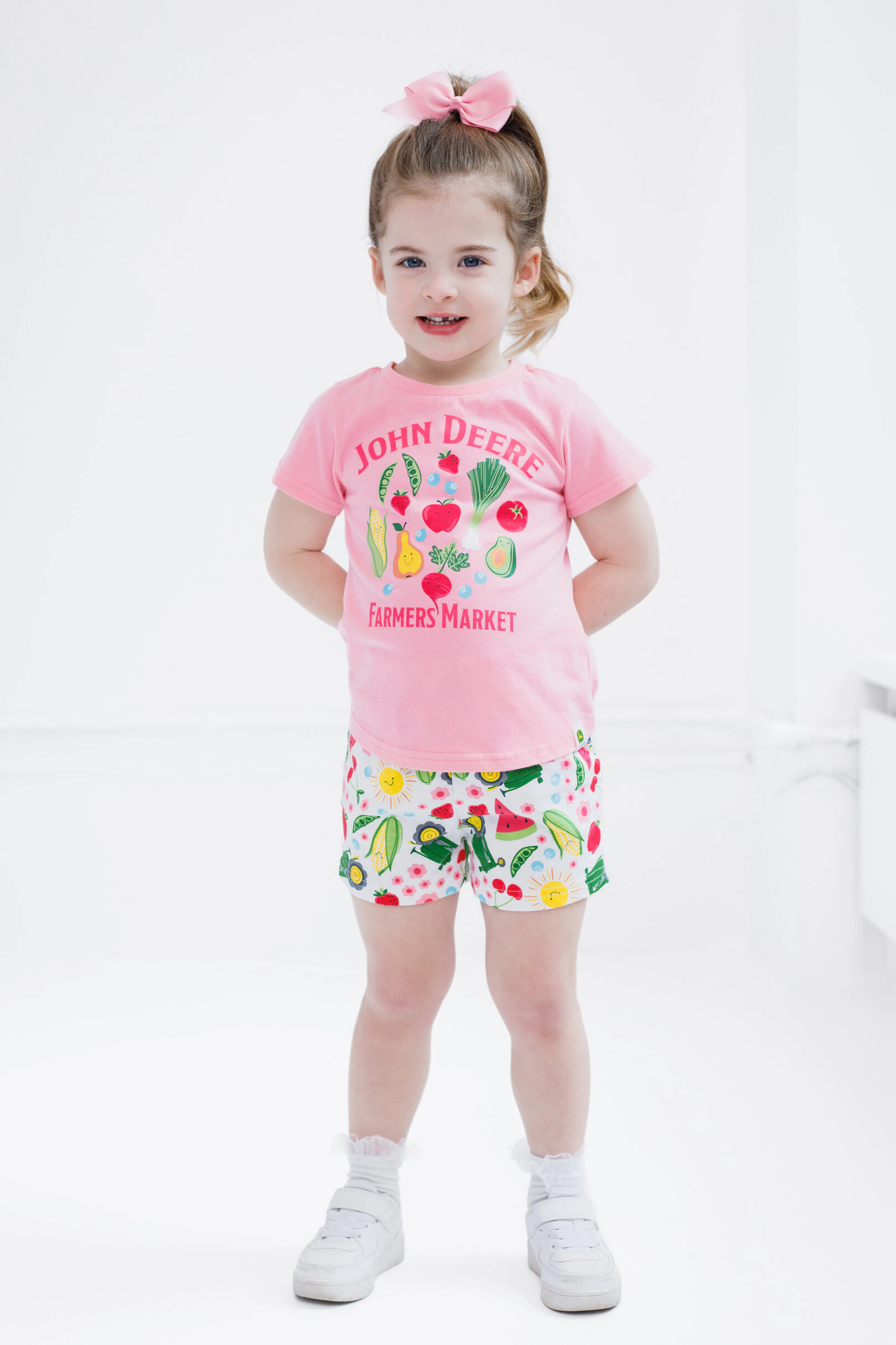 John Deere Girls' 2-Piece T-Shirt and Bottoms Set