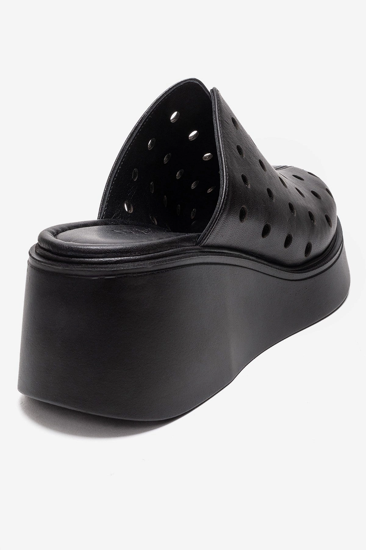 Forever & Always Womens Nives Leather Wedge Sandals