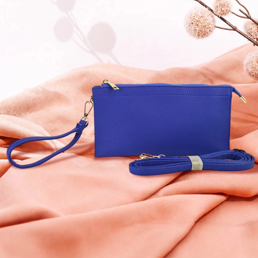 Fashnzfab Faux Leather Slim Wallet Crossbody Bag