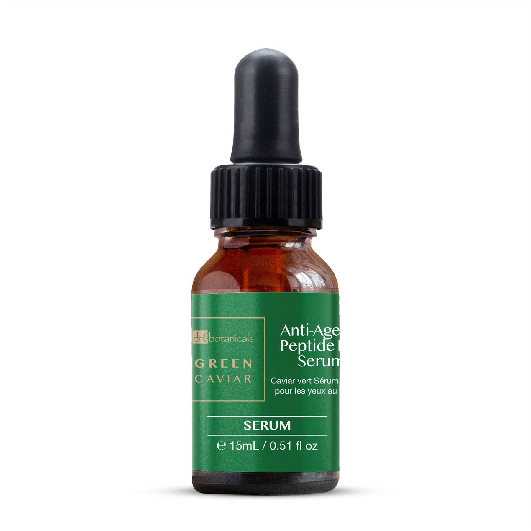 Dr Botanicals Green Caviar Anti-Ageing Peptide Eye Serum - Targets Loss of Firmness, Fine Lines & Wrinkles