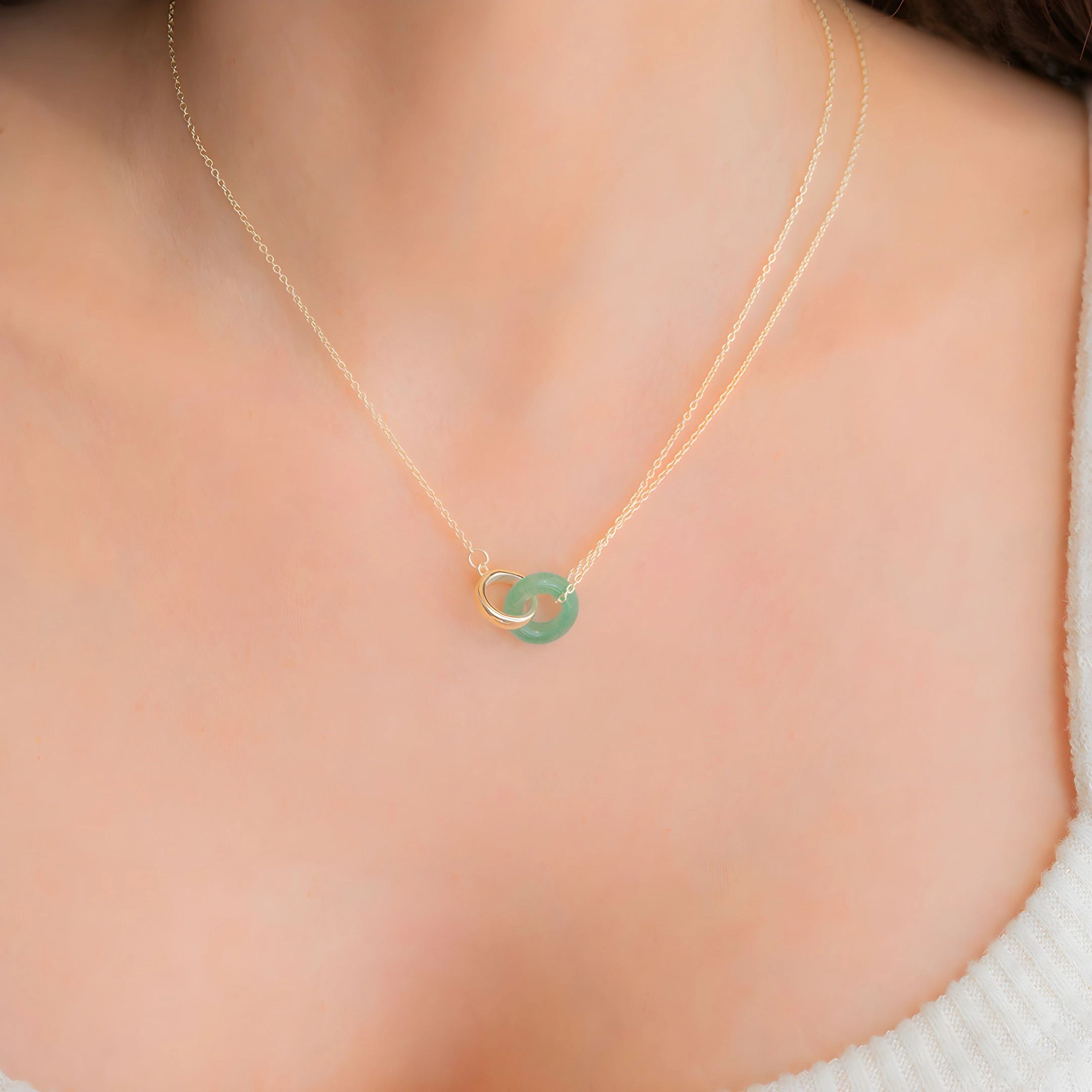 Mint & Lily Women's Gemstone Connection Necklace