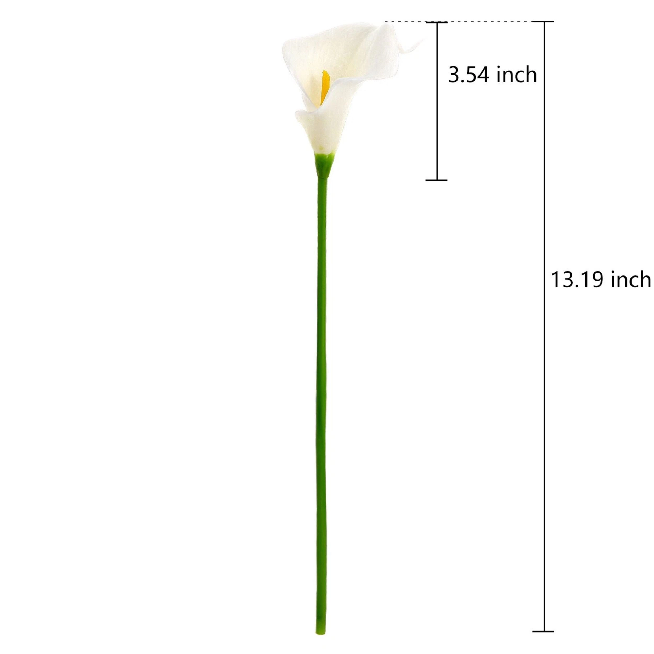 Home Collection Pack of 10 13.4-Inch Real Touch Artificial Calla Lily Flowers