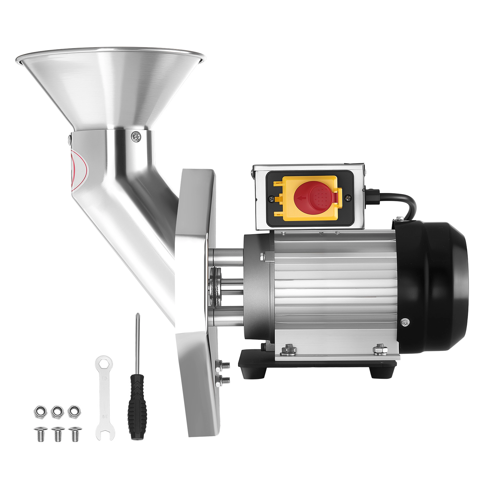 HONGGE Electric Fruit Apple Crusher, SUS304 Crushing Machine, Grinds Whole Apples, Cider Press for Apples, Pears