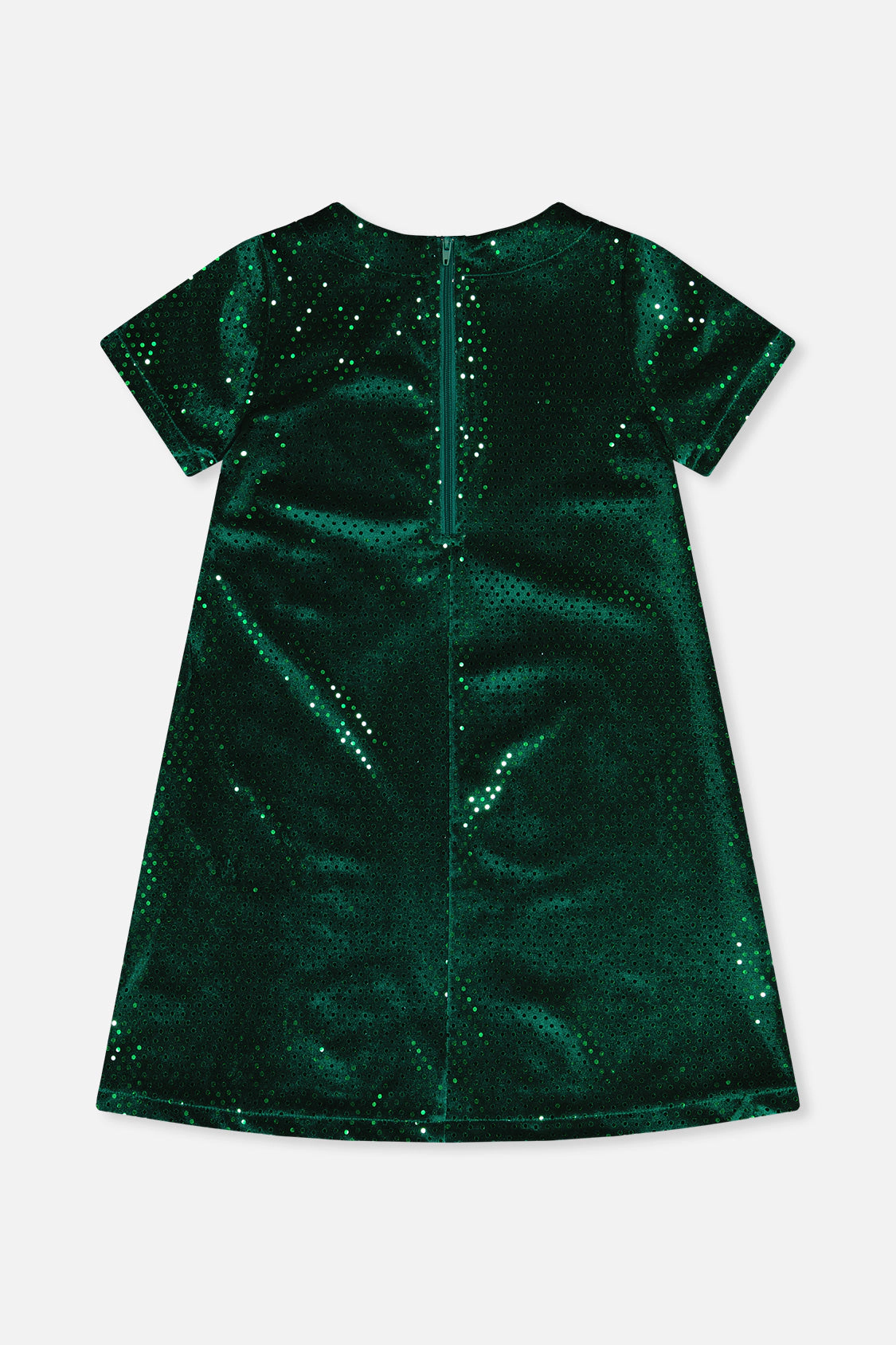 Deux par Girls Short Sleeve A-Line Velour Blend Dress