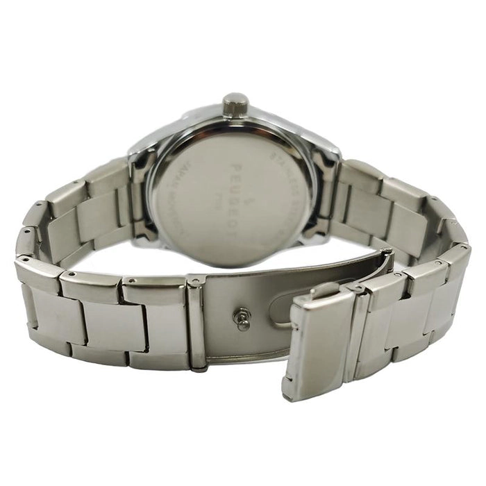 Peugeot Women's 36mm Sport Watch with Blue Dial and Stainless Steel Bracelet