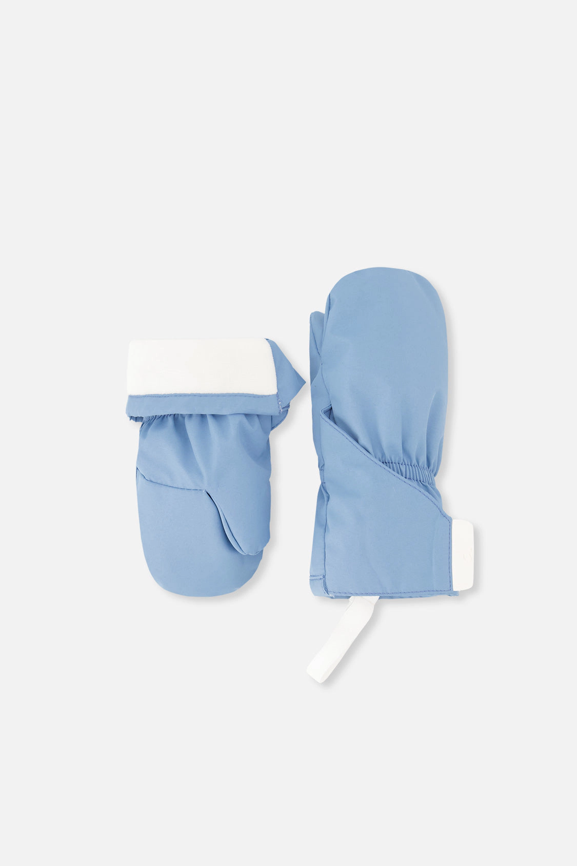 Deux par Deux Boys Lined Mittens with Extended Cuffs and Connector String