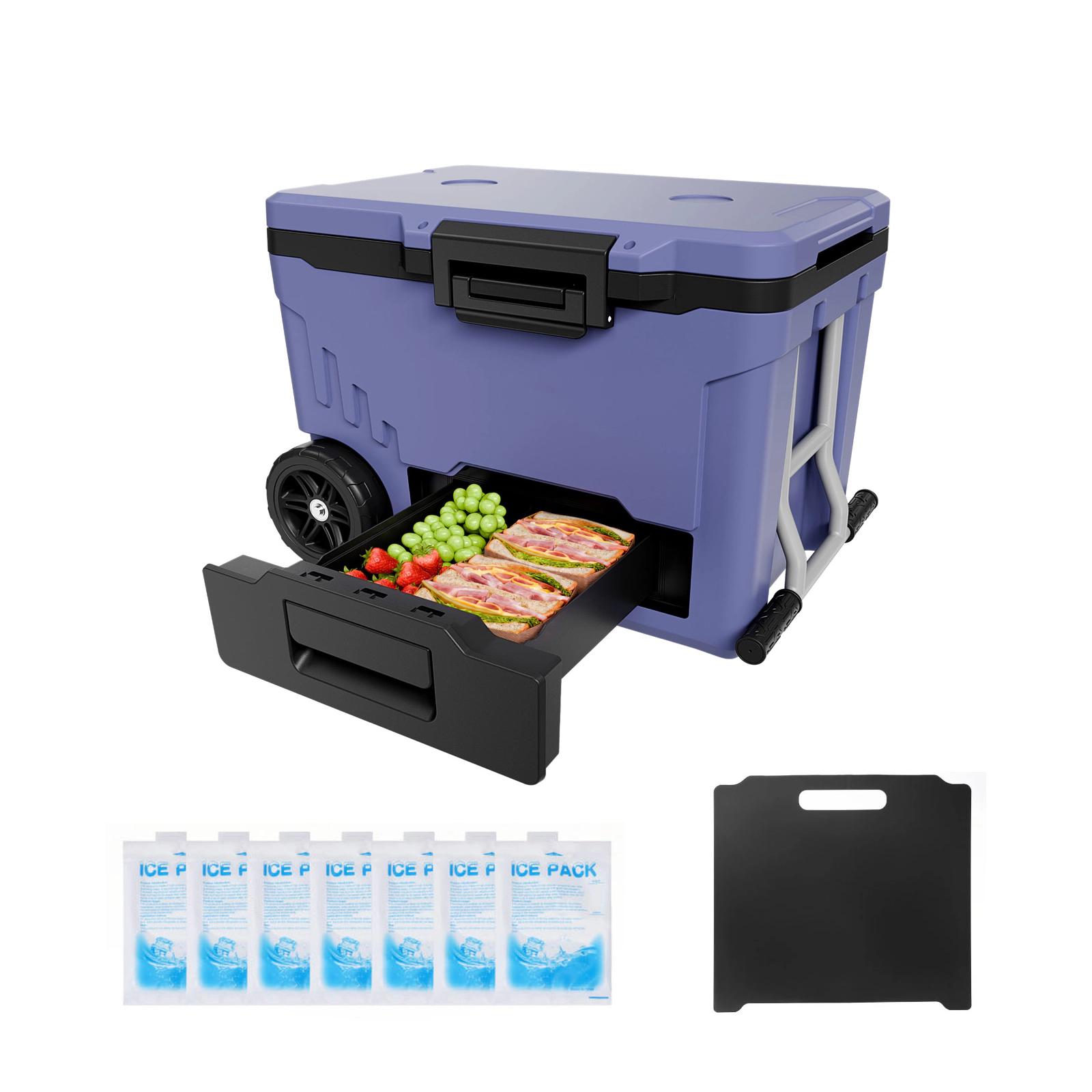HONGGE Portable Cooler with Ice Retention for Picnics