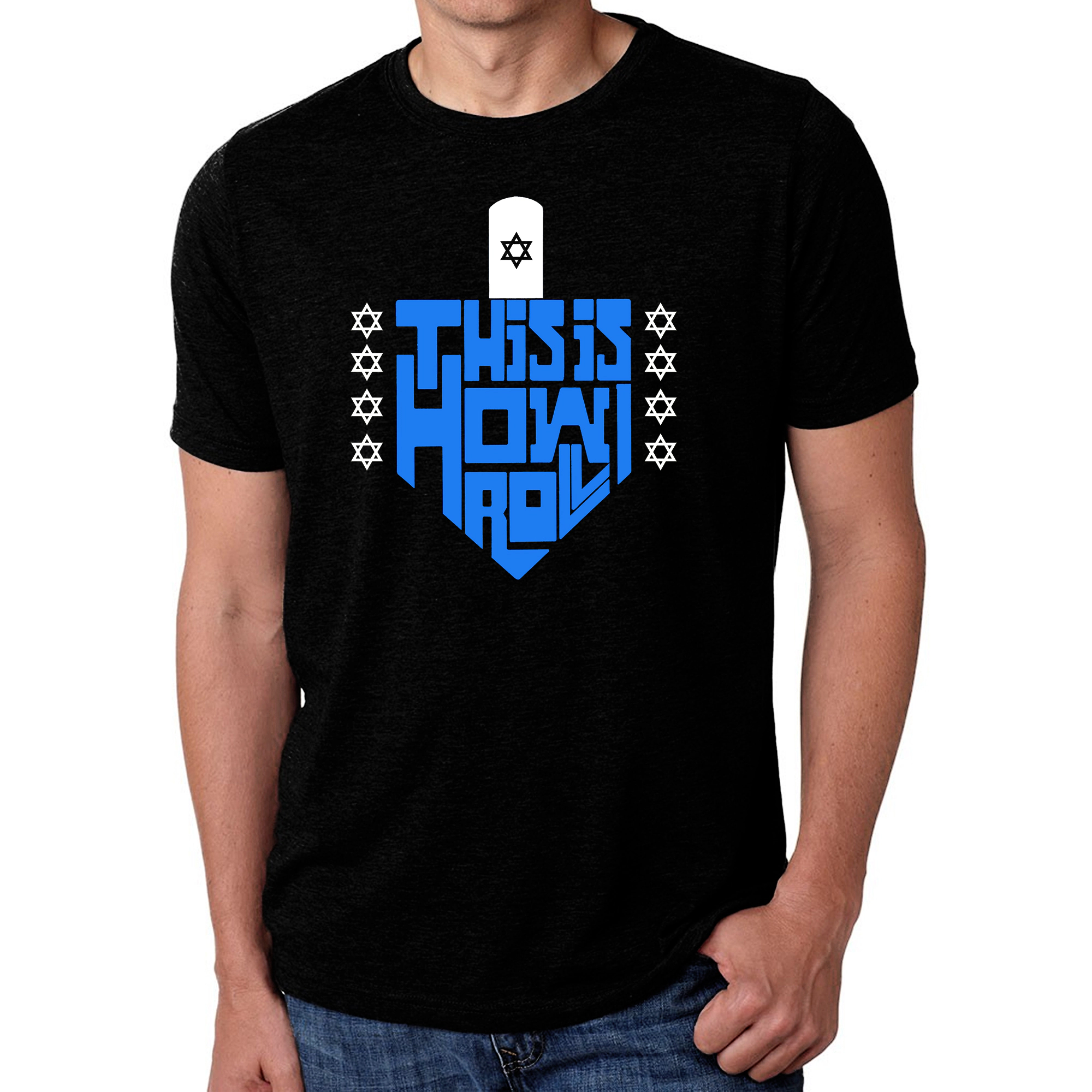 LA Pop Art Men's Cotton/Poly Blend Word T-Shirt - This Is How I Roll