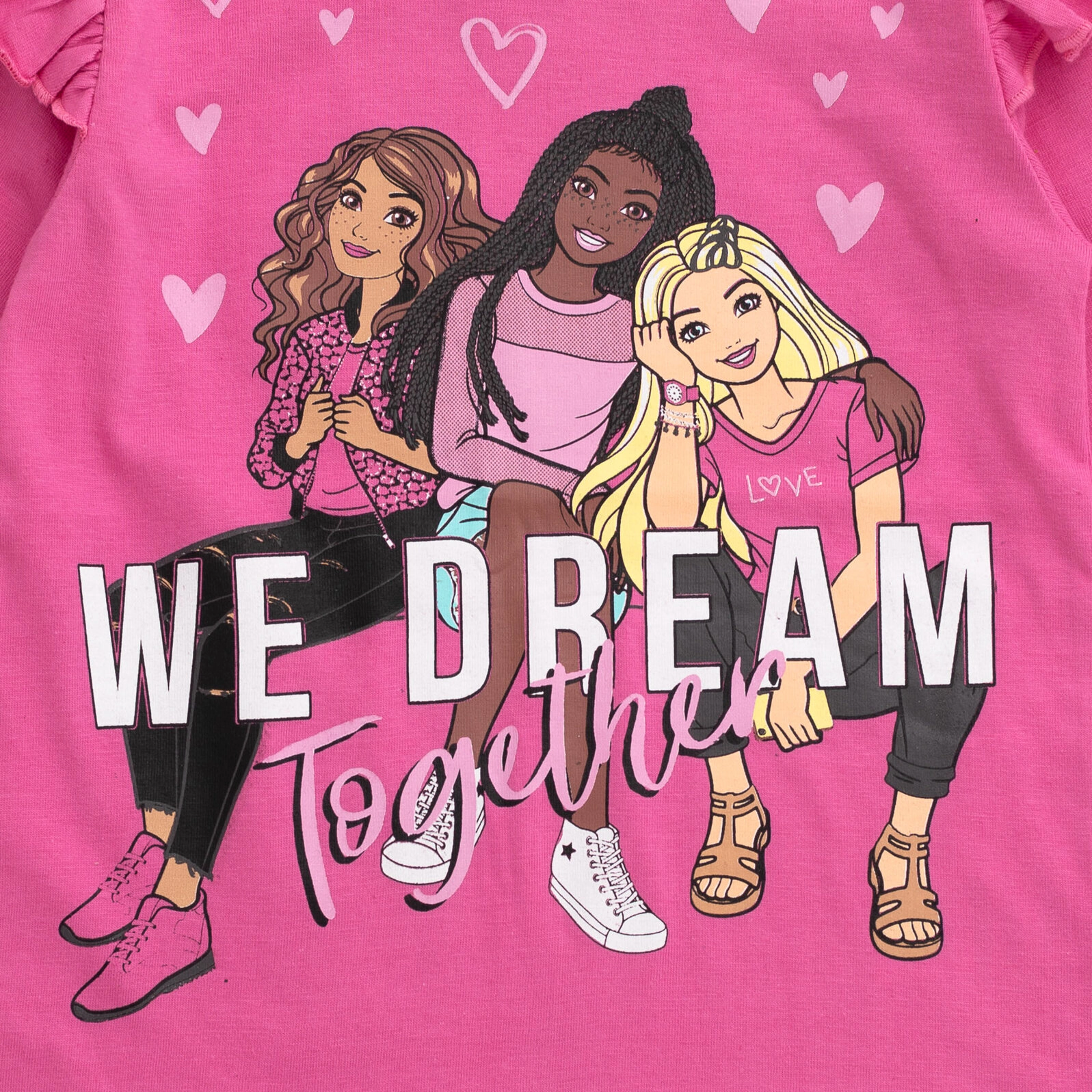 Barbie Girls' Long-Sleeve T-Shirt 3-Pack