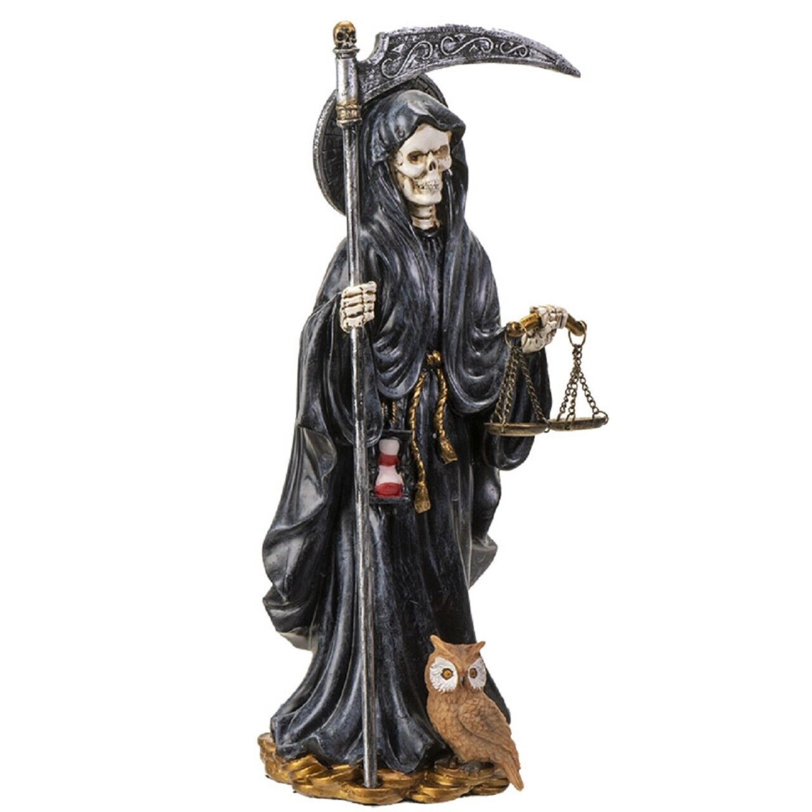Pacific Giftware Santa Muerte Black Gown Figurine Death 10 Inch