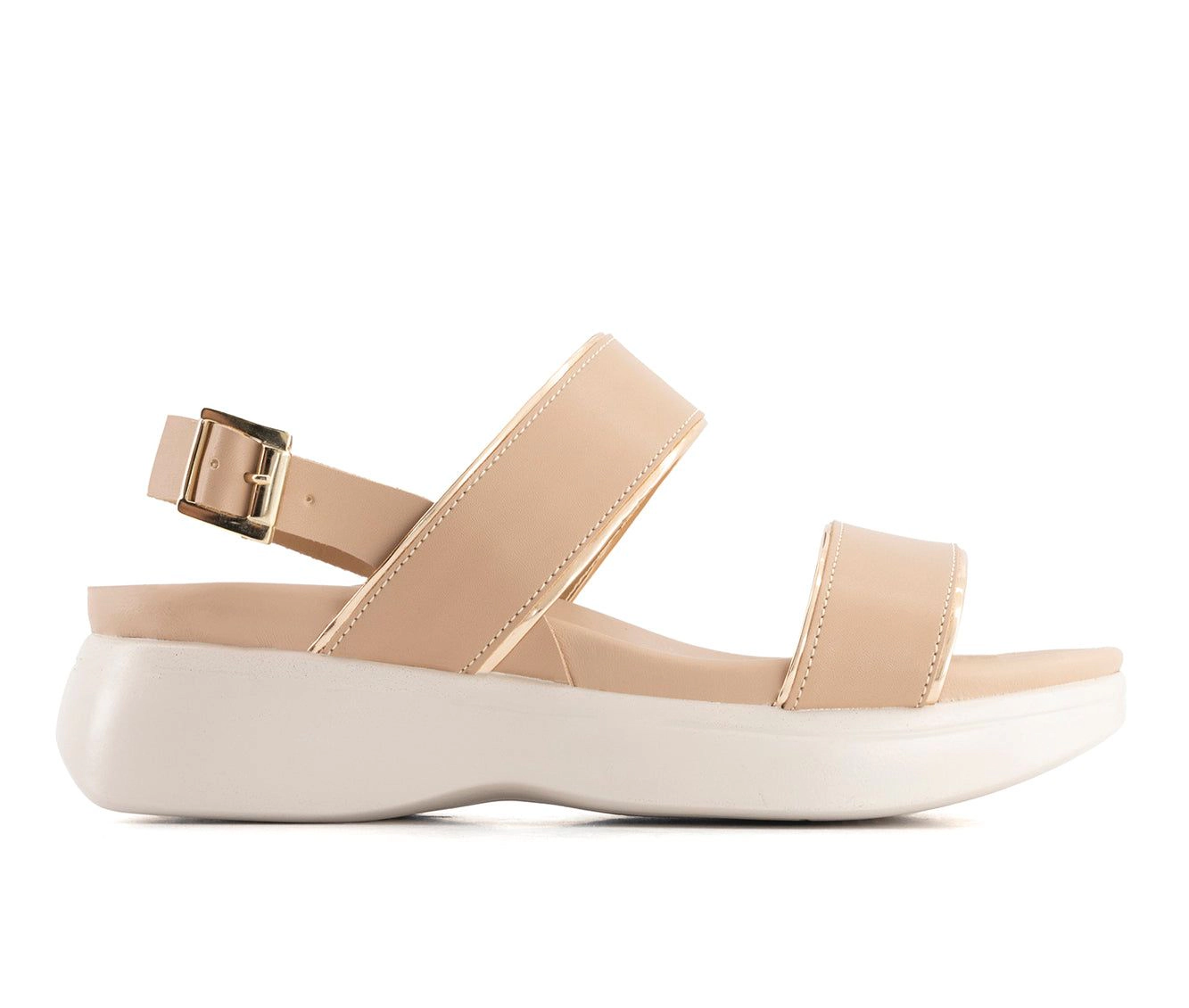 Andrea Womens Slingback Buckle Sandals
