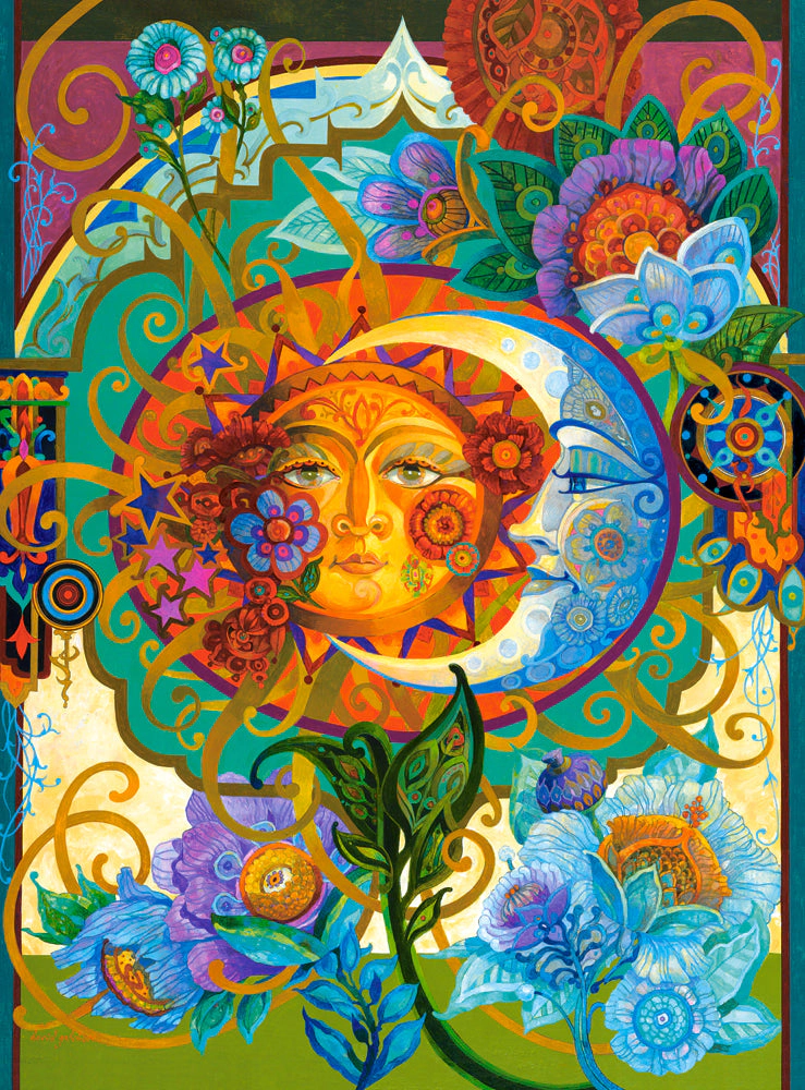 CASTORLAND 3000 Piece Jigsaw Puzzles, Partnership of the Sun and The Moon, Art. Puzzle, C-300679-2