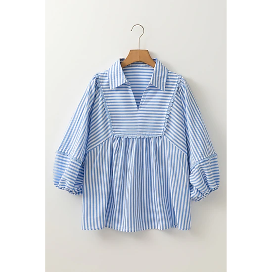 Threaded Pear Women's Kora Puff Sleeve Blouse