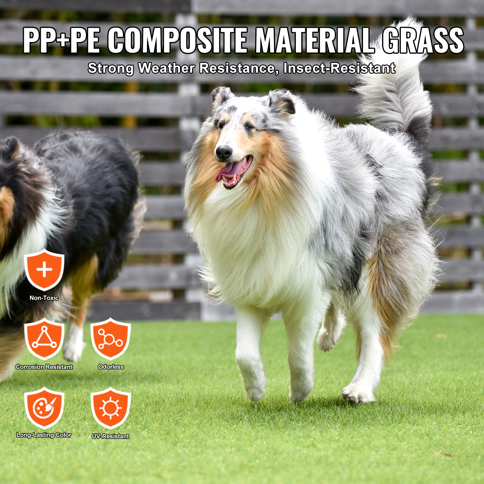 HONGGE Artifical Grass Turf Fake Mat Outdoor Perfect For Multi-Purpose Indoor Entryway Scraper Dog Mats
