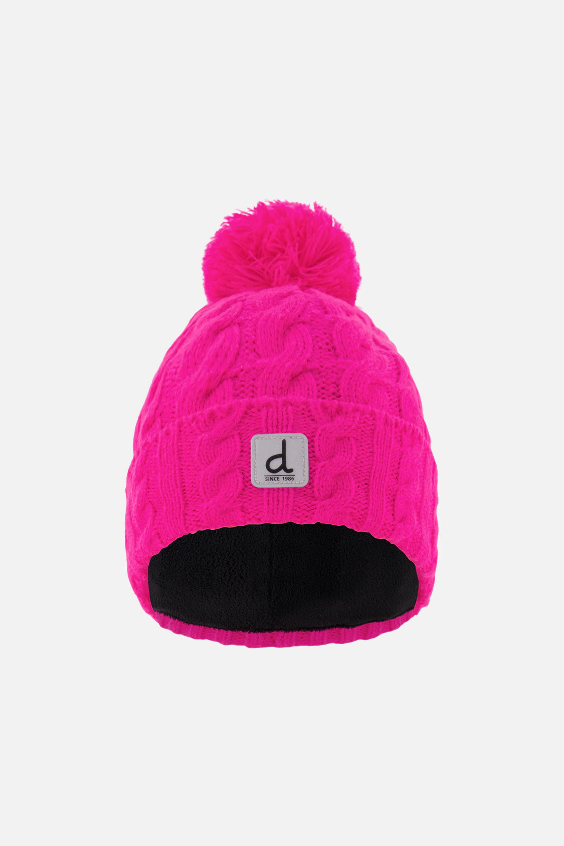 Deux par Girls Cable-Knit Winter Knit Hat with Pompom