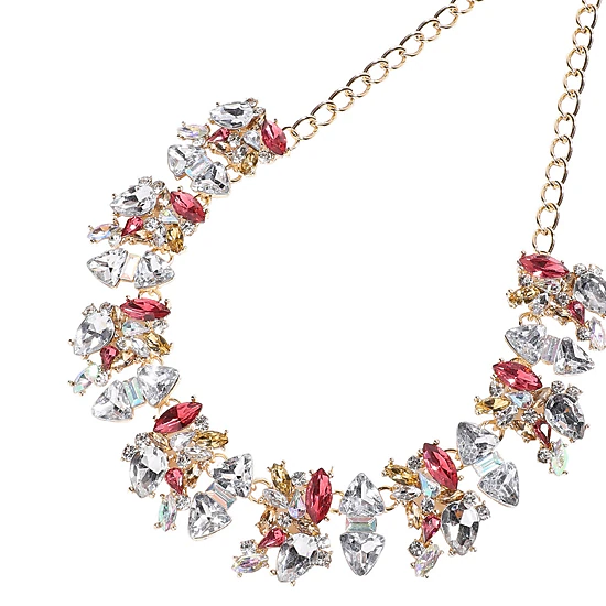SOHI Women's Crystal Collar Necklace