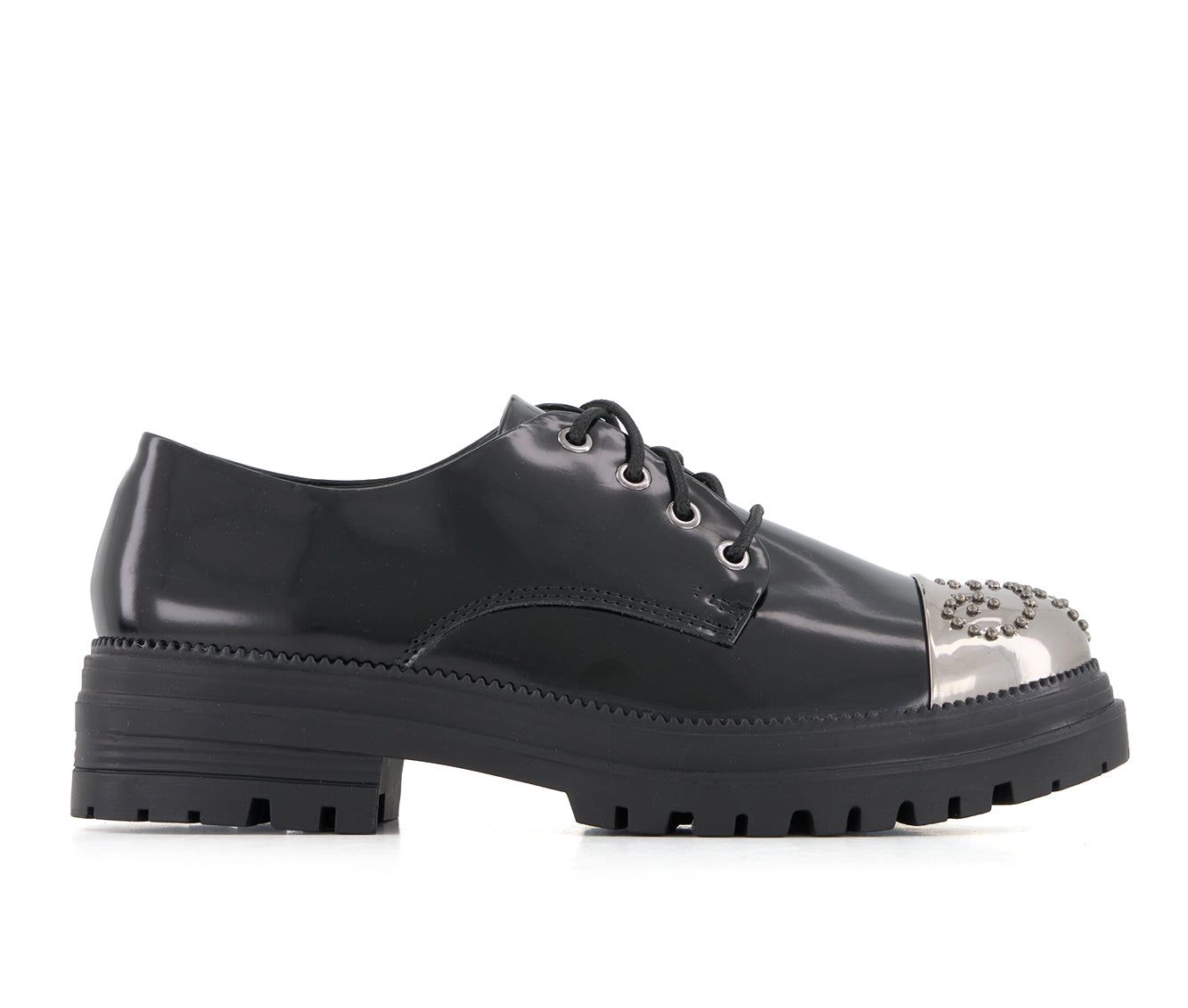Andrea Womens Metal Toe Patent Oxfordss