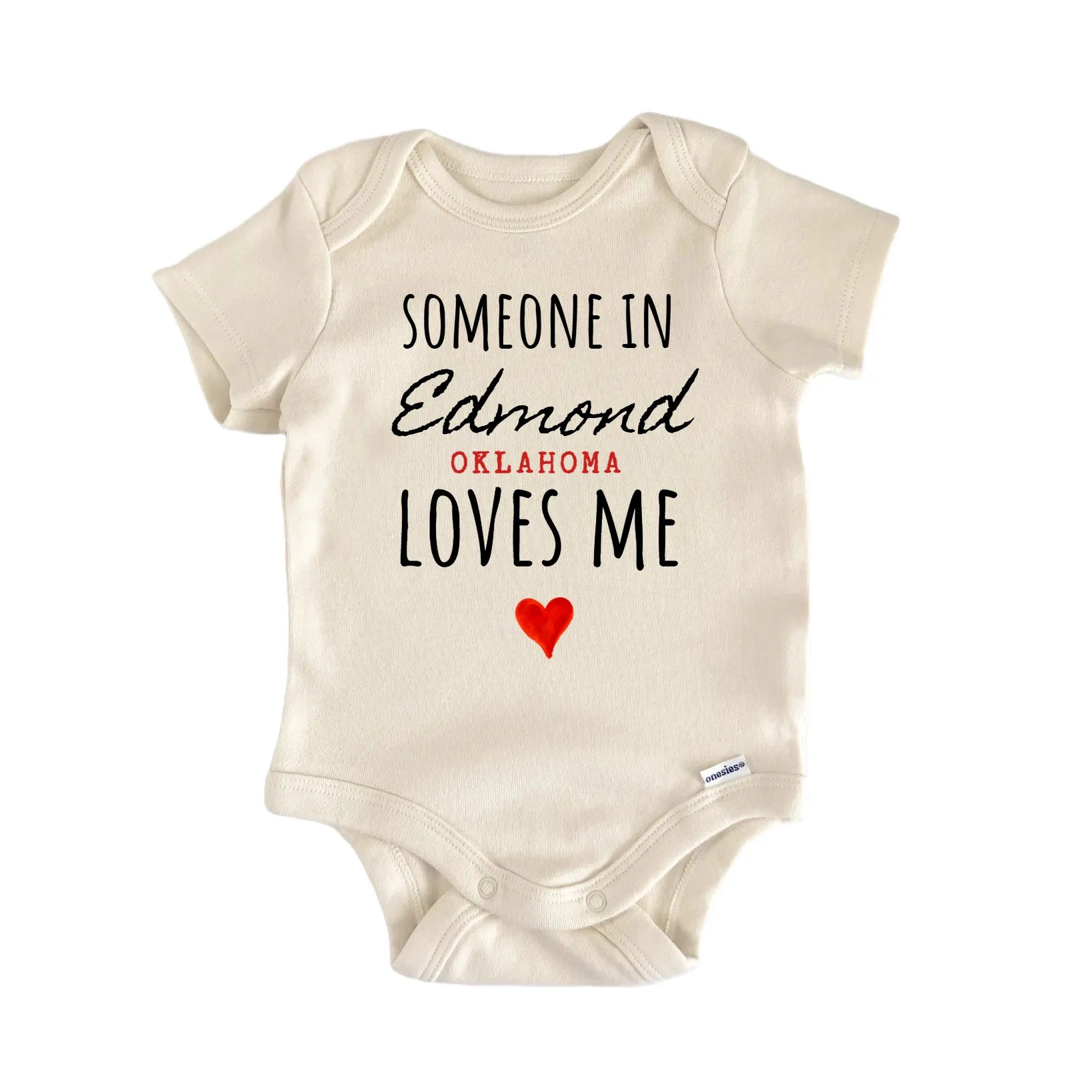 NOFO VIBES Unisex Edmond Oklahoma Baby Gift Bodysuit