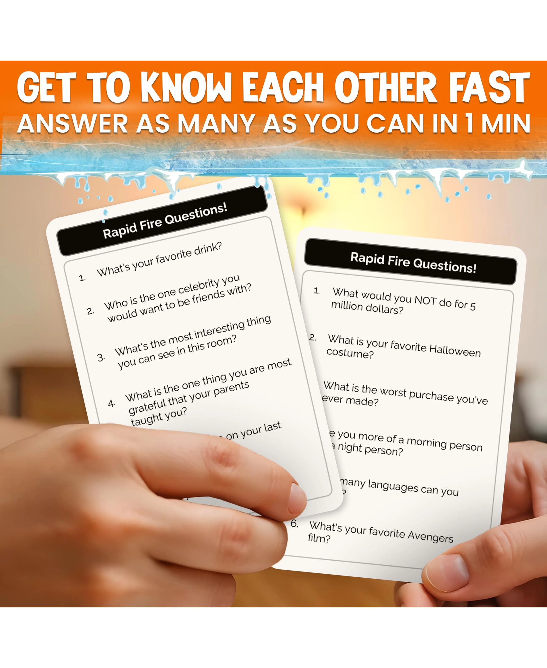 QUOKKA Family Conversation Cards Game - Icebreaker for Kids