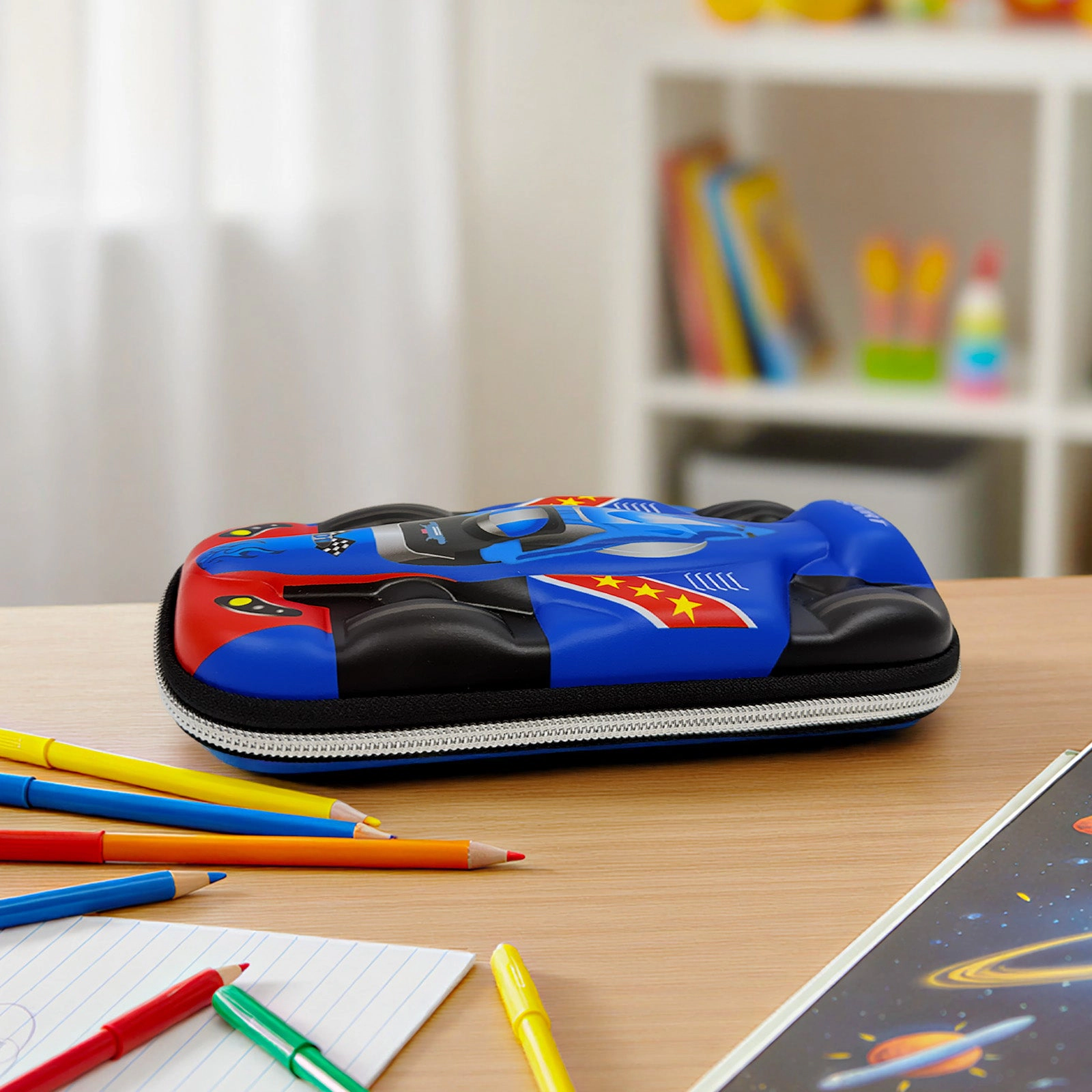 Wrapables 3D Sports Car EVA Hard Shell Pencil Case