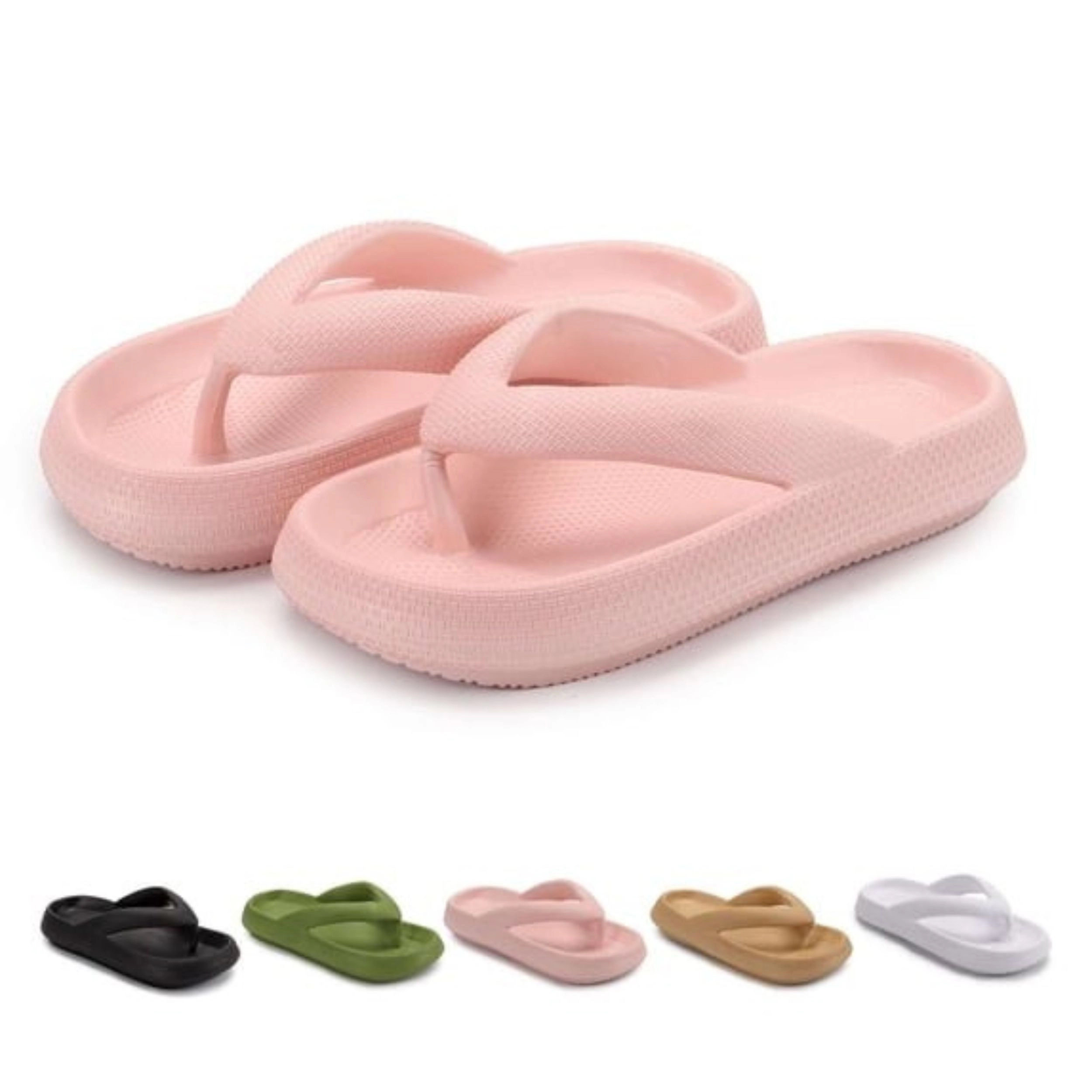 Home Collection Unisex EVA Thick Sole Cloud Flip Flops Non Slip Sandals
