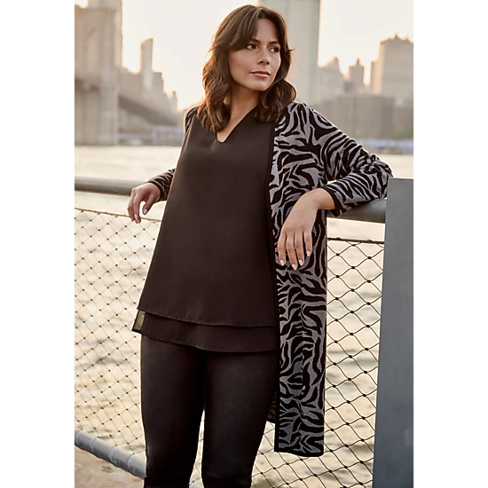Avenue Women's Plus Size Open Front Sweater Cardigan