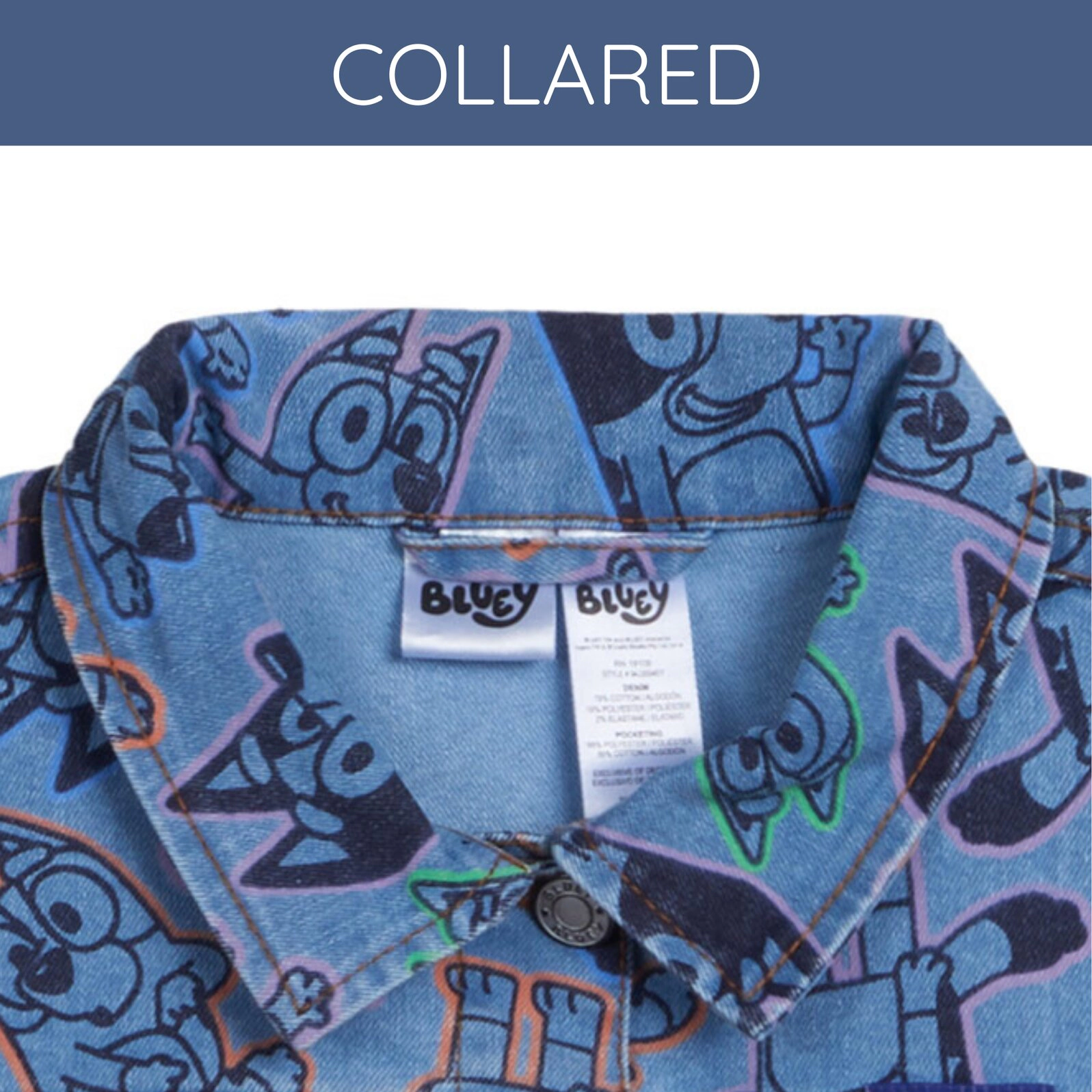 Bluey Girls' Denim Jacket