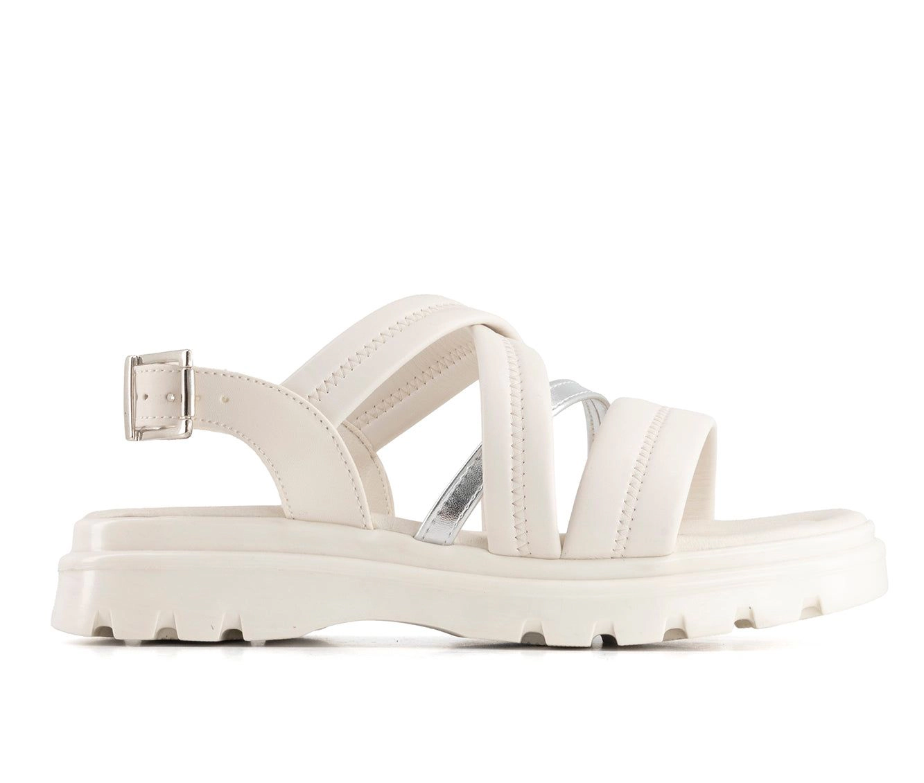 Andrea Womens Slingback Buckle Sandals