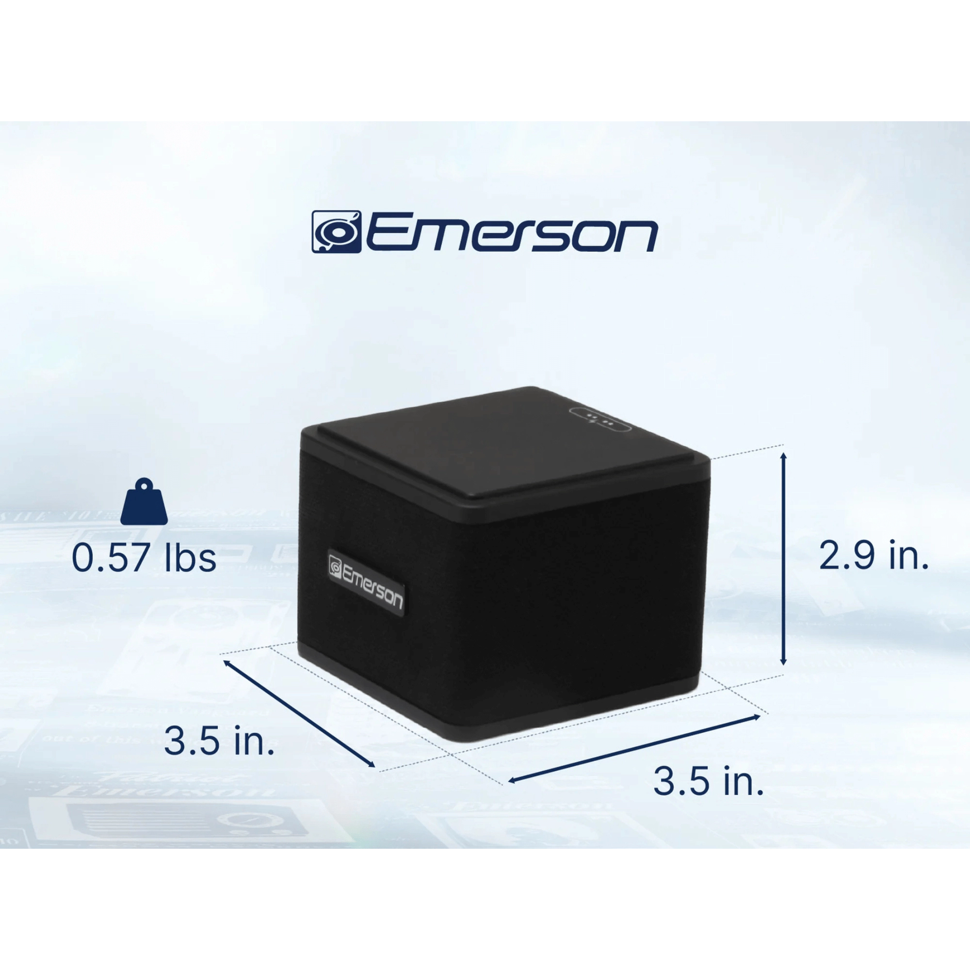 Emerson 1-Pair Instant Connect Sound Blox Wireless Magnetic Stackable Speakers