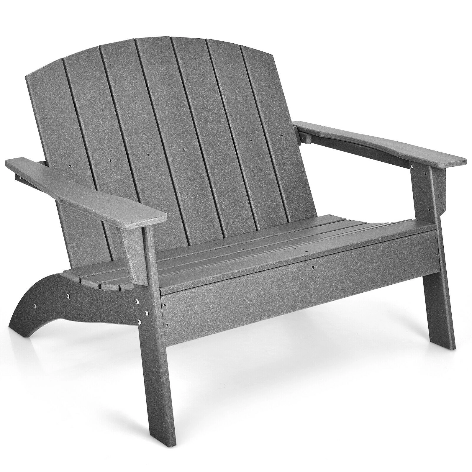 LJG HDPE Patio Adirondack Chair for Porch Garden Backyard