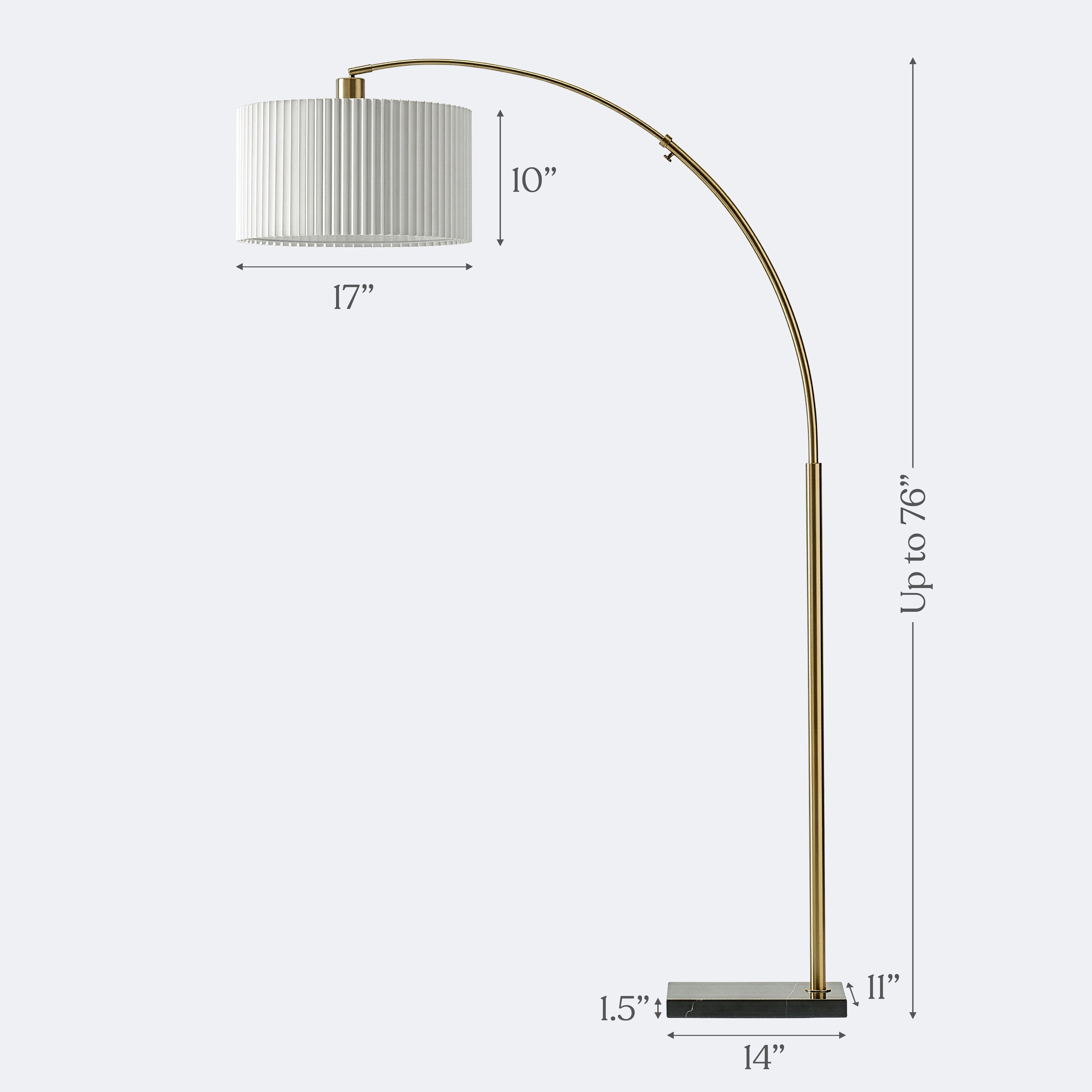 Brightech Aspen Marble Glass Table Lamp