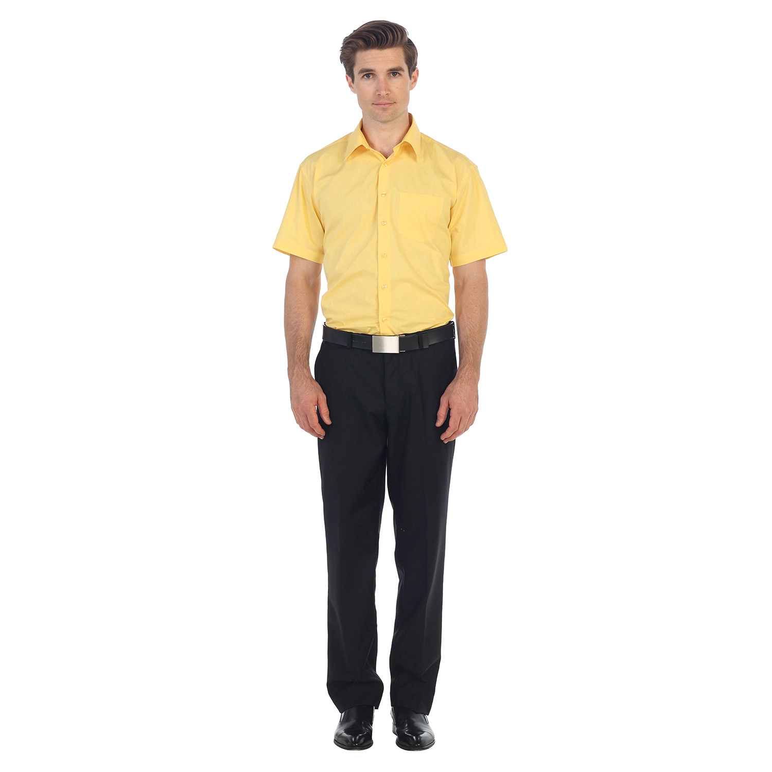 Gioberti Men's Short Sleeve Solid Dress Shirt