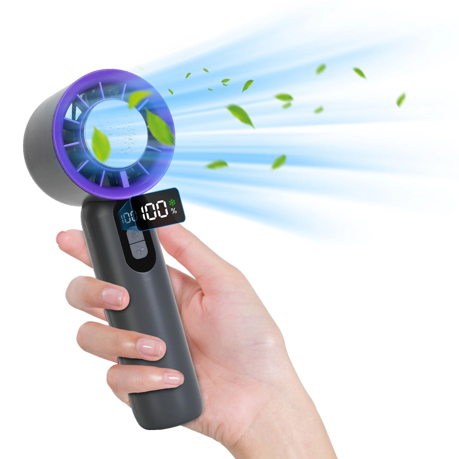 GBruno Rechargeable Handheld Fan With Ice Cooler