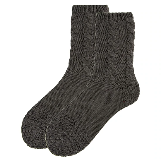 MeMoi Women's Thick Cable Sweater Knit Cozy Soft Crew Socks, Color