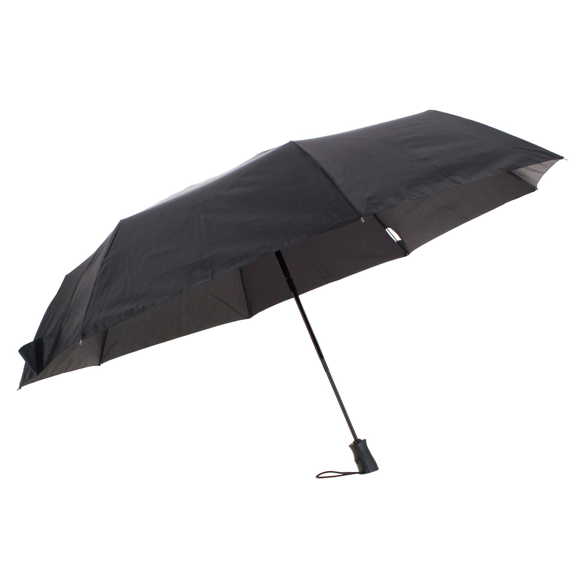 Totes Men's XL Auto Open & Close Ergo Handle Umbrella Black 55 Inch