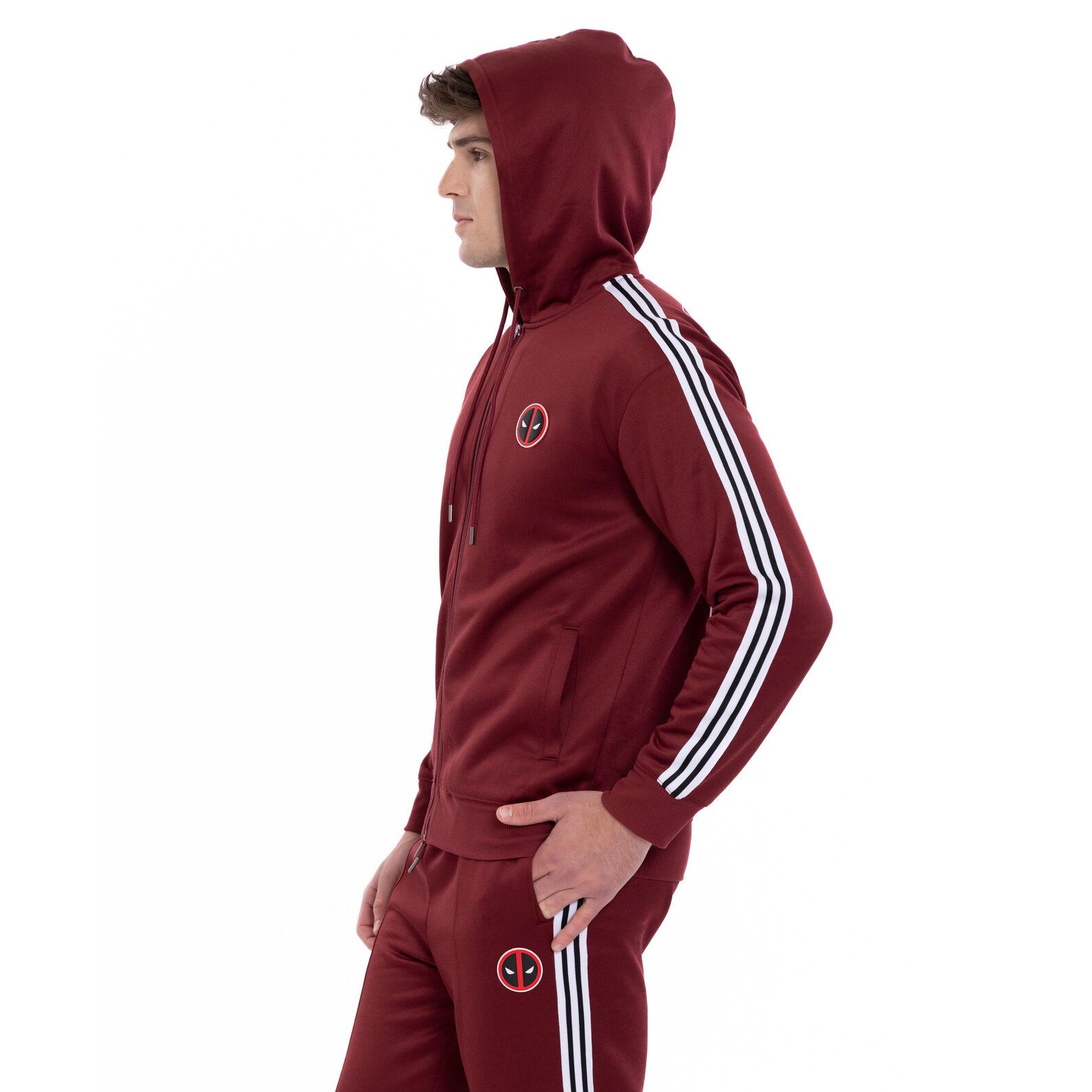 Marvel Men's Zip-Up Hooded Sweatshirt
