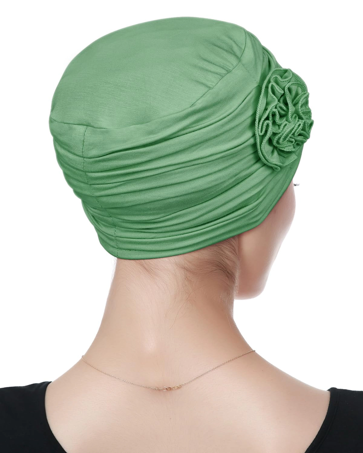 PIGFDK Flower Design Chemo Hair Loss Caps Cancer Headwear For Women
