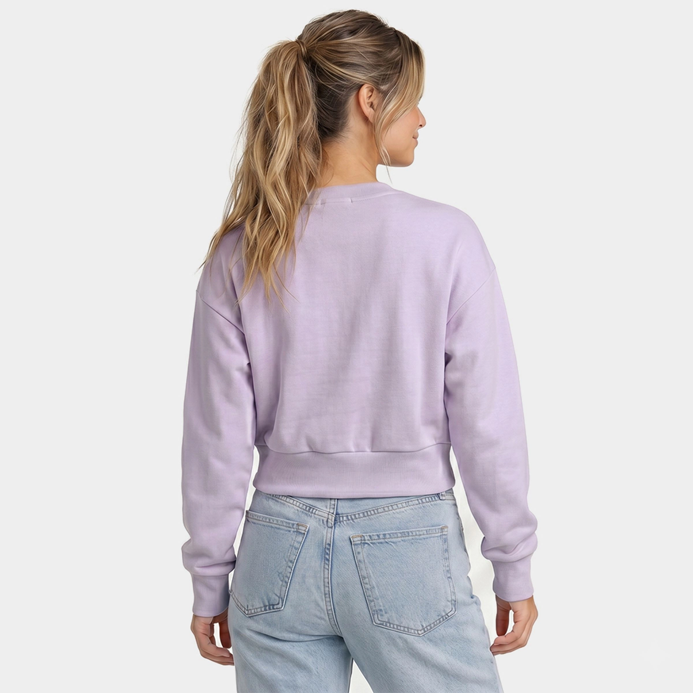 Simply Sage Market - Women's Cropped Sweatshirt Hot Girls Eat Sardines Cursive