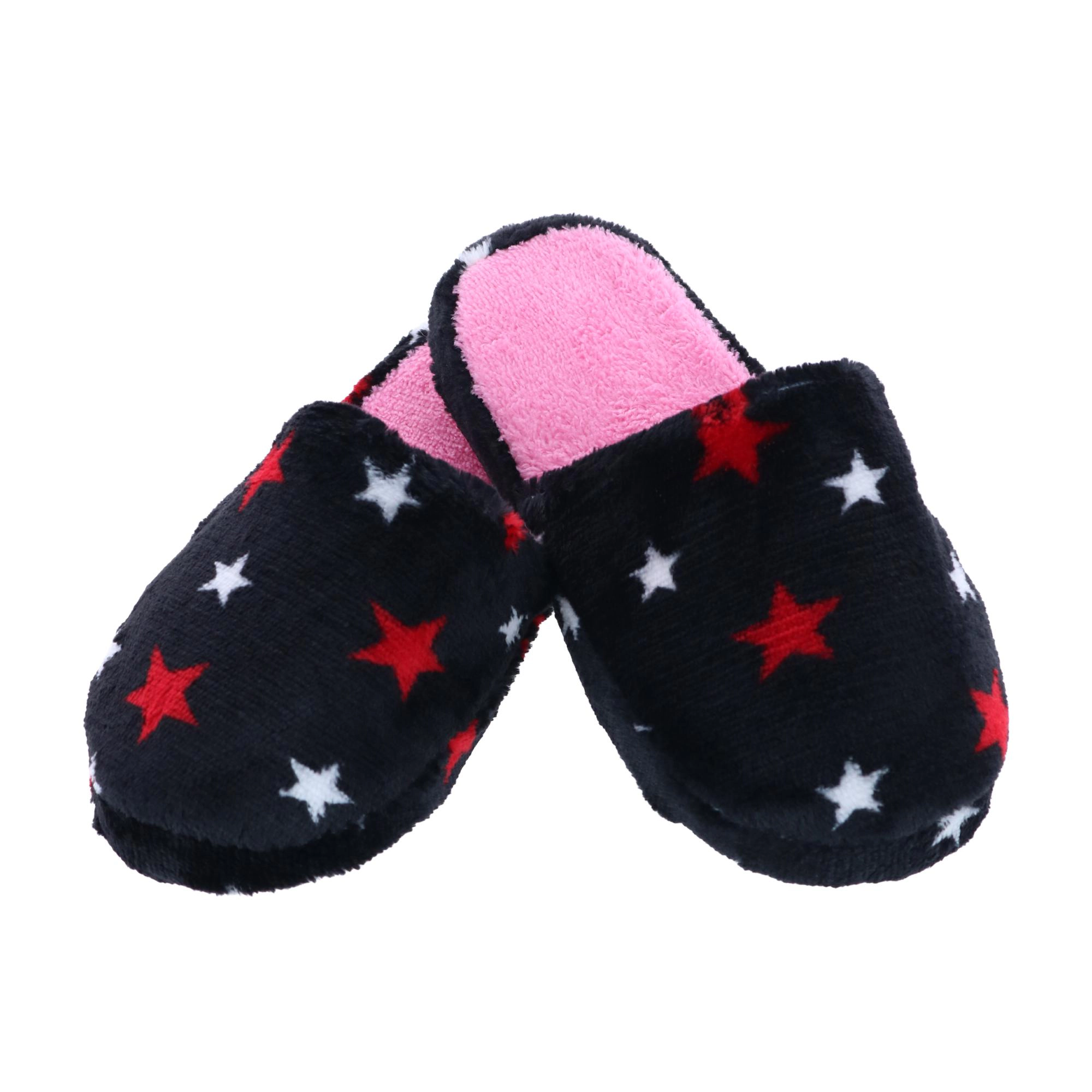 CTM Girl's Night Star Slip On Slippers