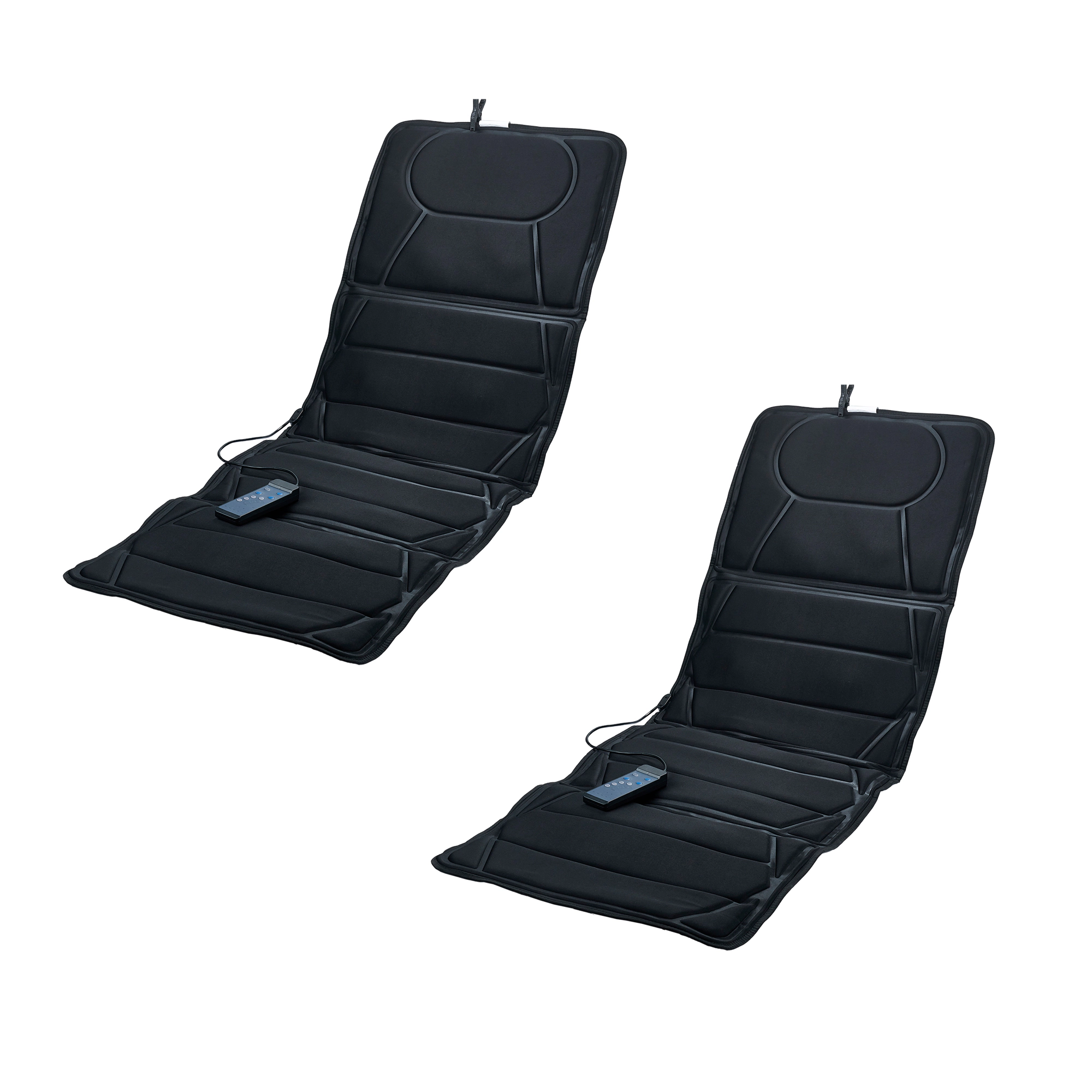 Pursonic Full-Body Massage Mat with Heat 2 pack – Multi-Zone Vibration Relief for Back, Lumbar & Legs