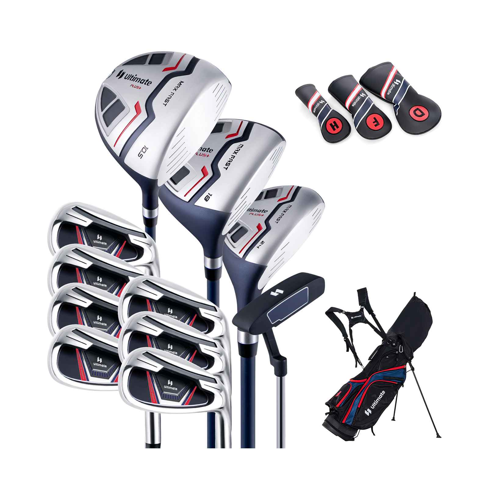 LJG 11 Pieces Complete Golf Club Package Set